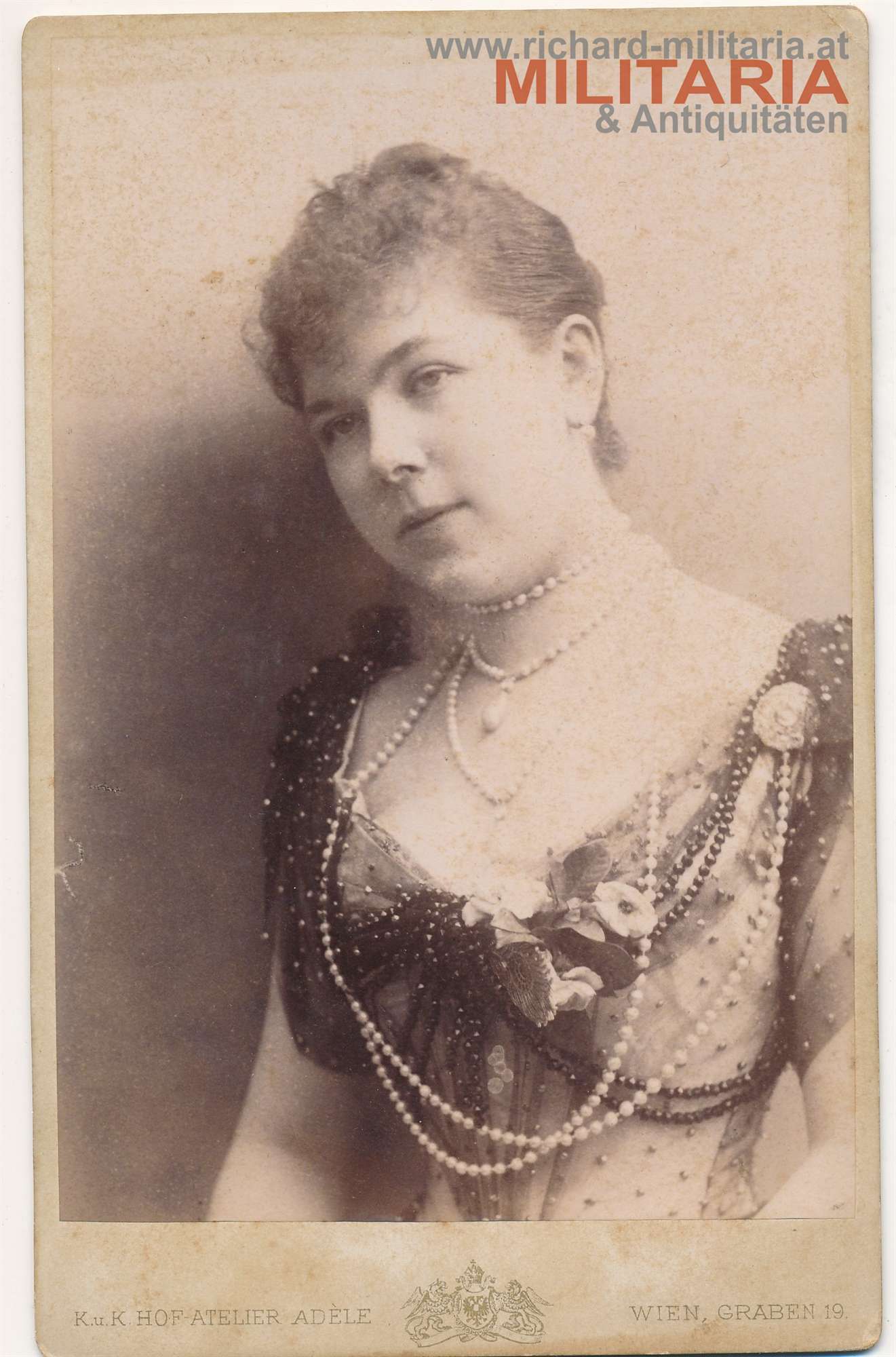 Hartkartonfoto - Gräfin Potocka