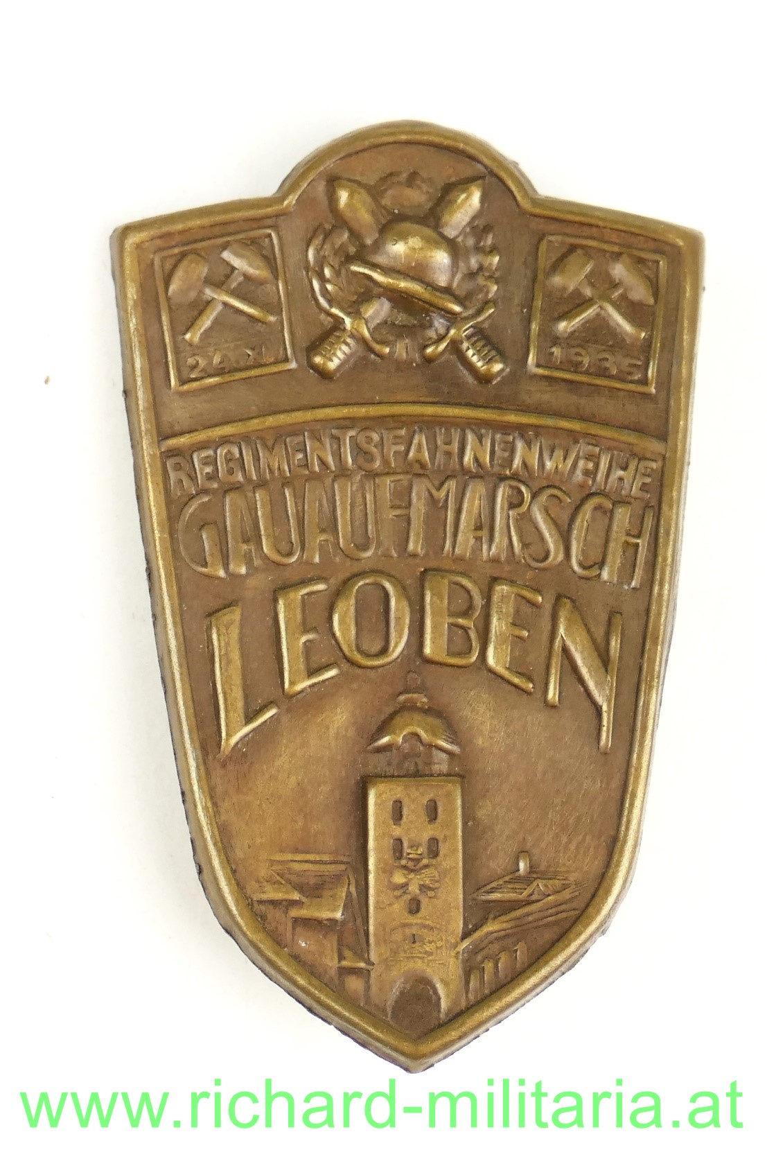 Öst. Heimatschutz - Rgmts.-Fahnenweihe Gauaufmarsch Leoben, 24.XI.1935