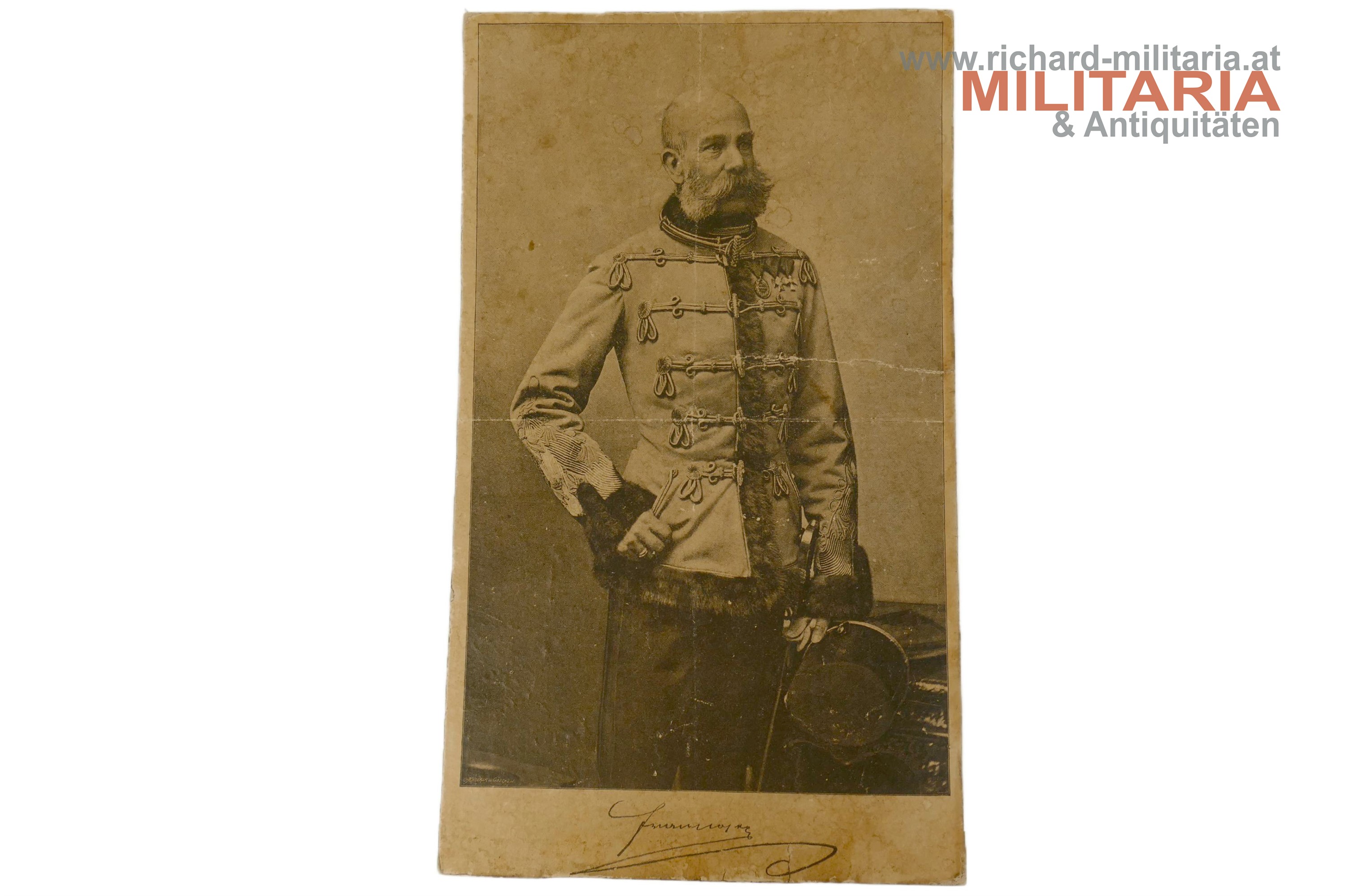 k.u.k. Kartonfoto - Kaiser Franz Josef