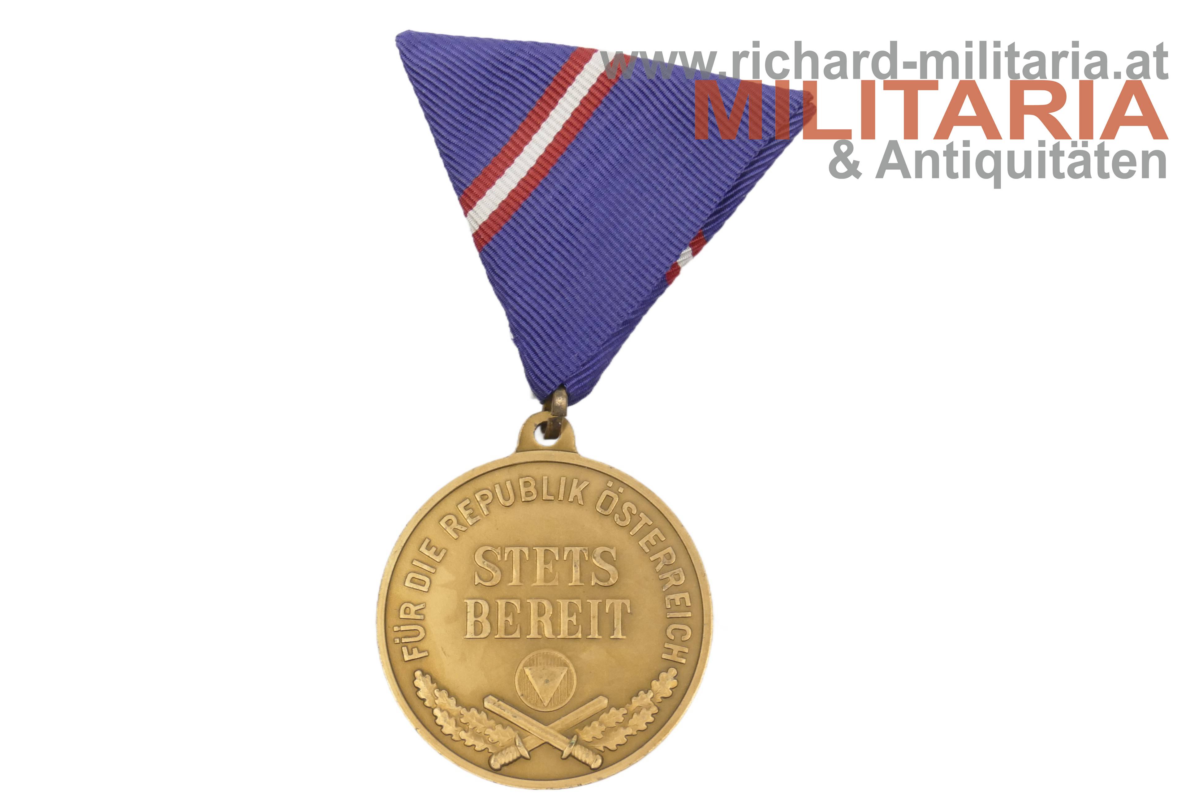 Österreich - Wehrdienstmedaille Bronze - Stets Bereit 