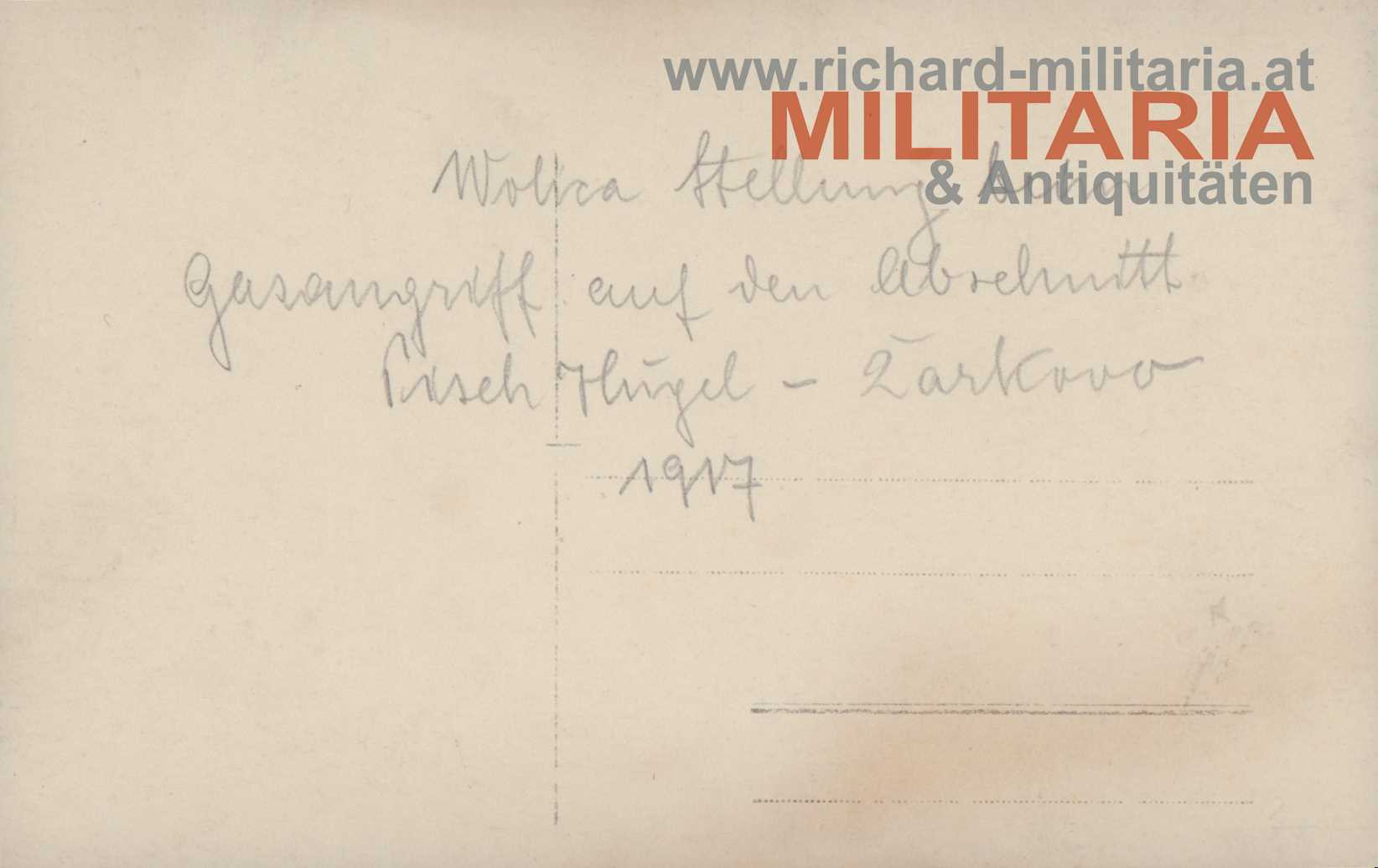 k.u.k. IR 67 – Oberst Kleinschrodt  - Wolica-Stellung - GASANGRIFF