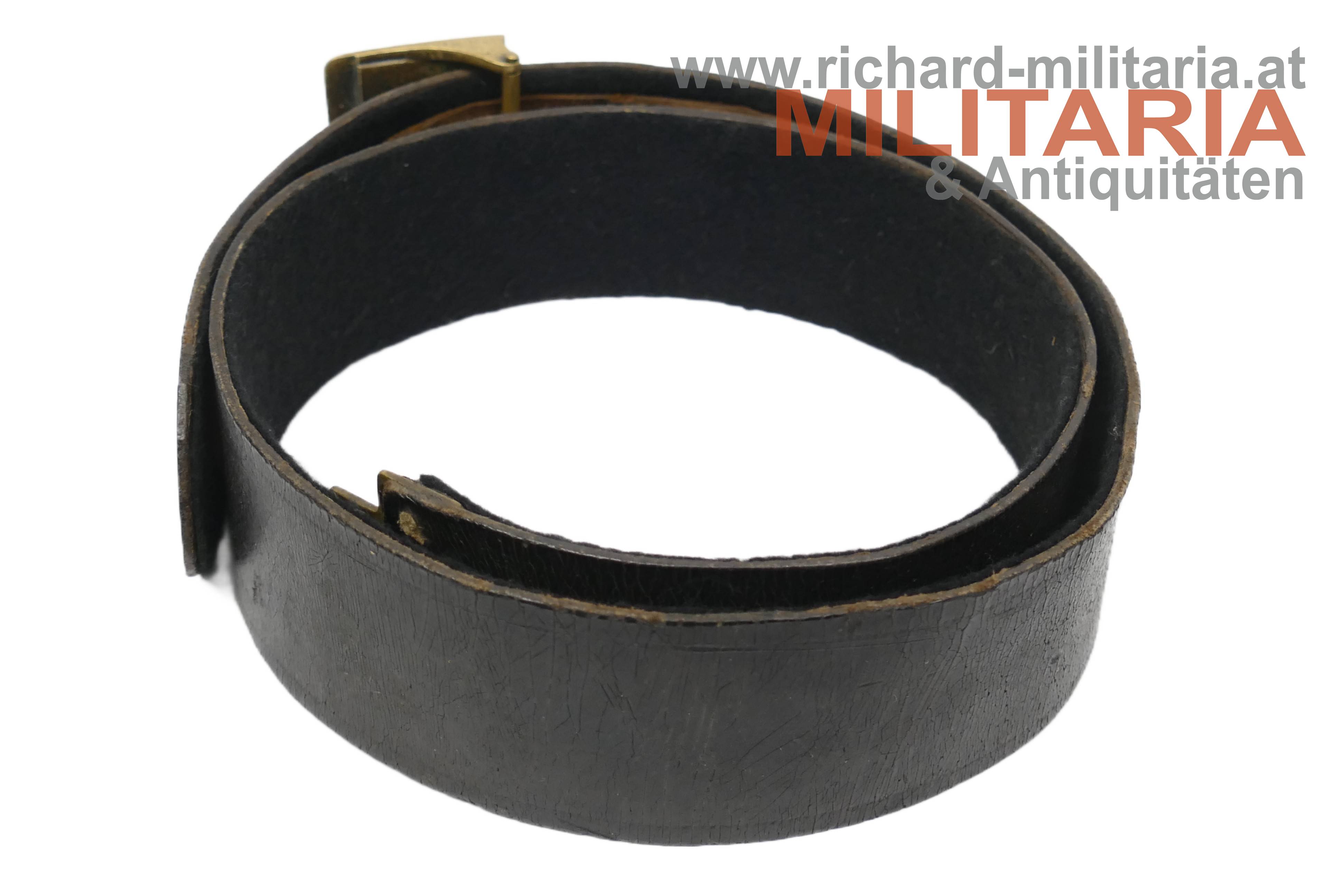 k.u.k. schwarzer Offiziers-Leibriemen - FJ1-Ausführung