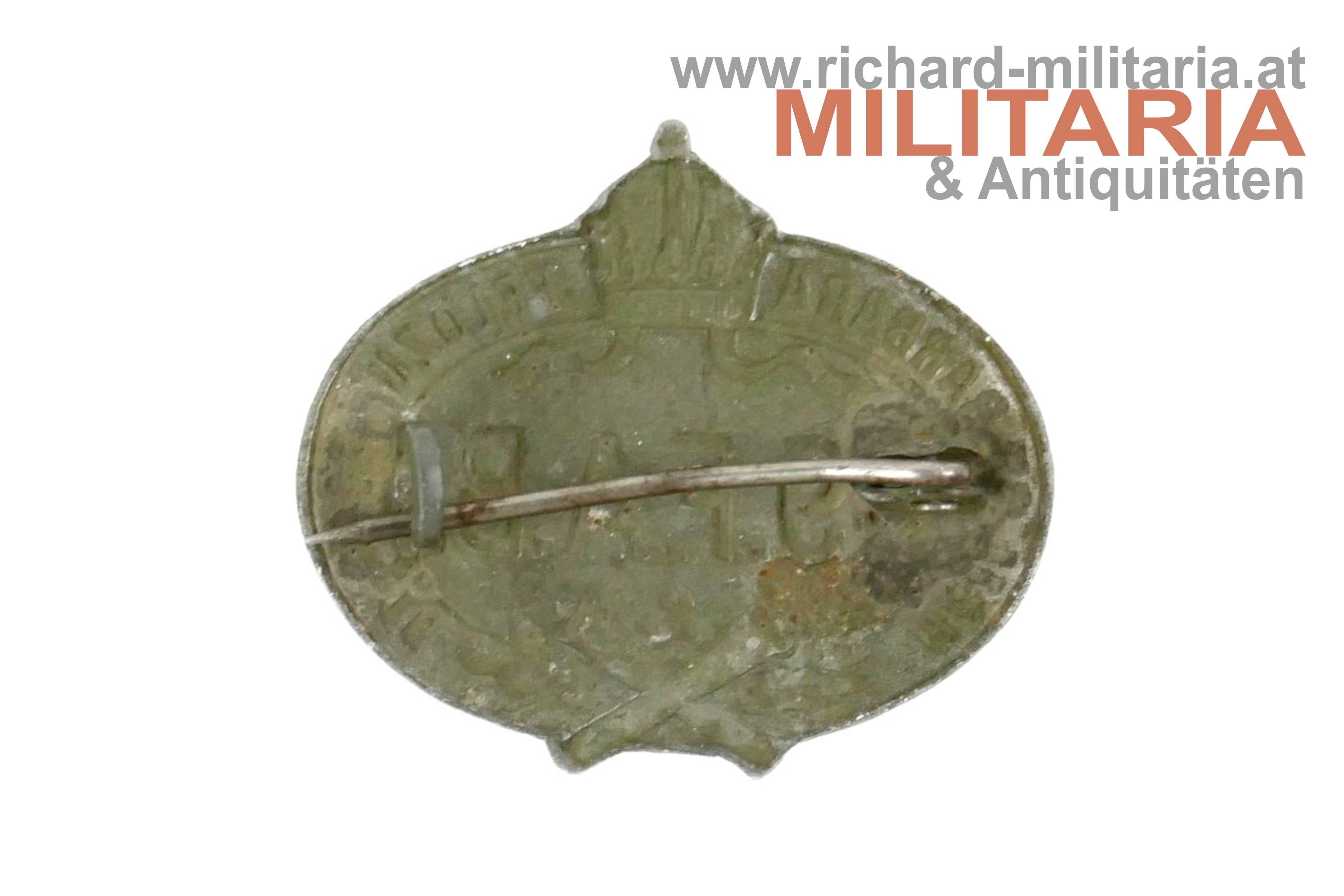 k.u.k. Kappenabzeichen 19. Feldartillerie Brigade (FAB) Heil St. Barbara / Feldzug 1914-16