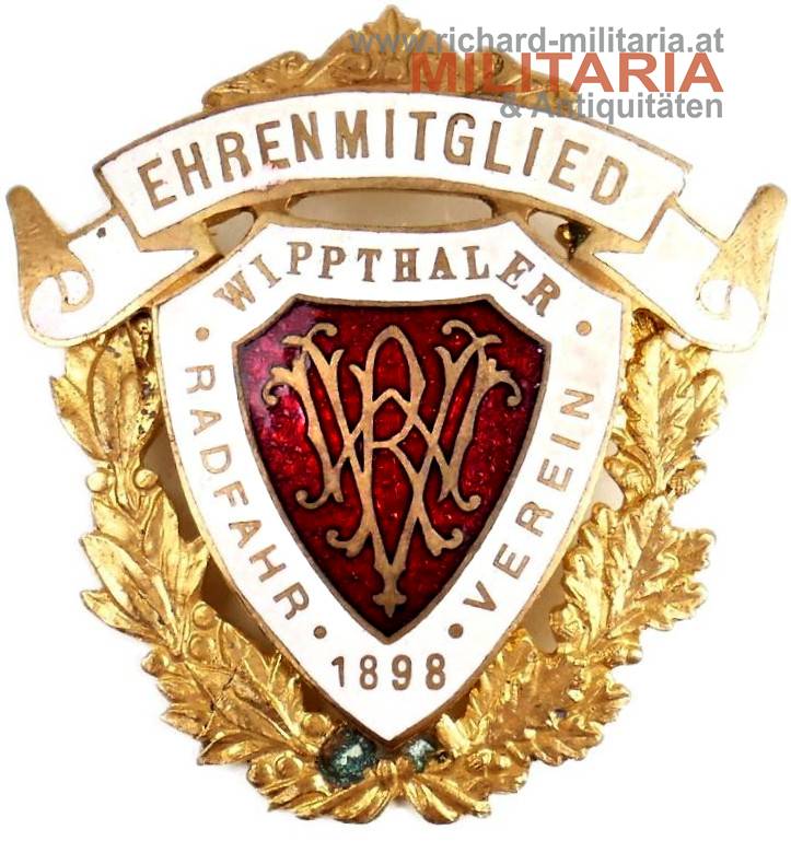 Wippthaler Radfahr Verein 1898 - Ehrenmitglied - Abzeichen - Tirol 