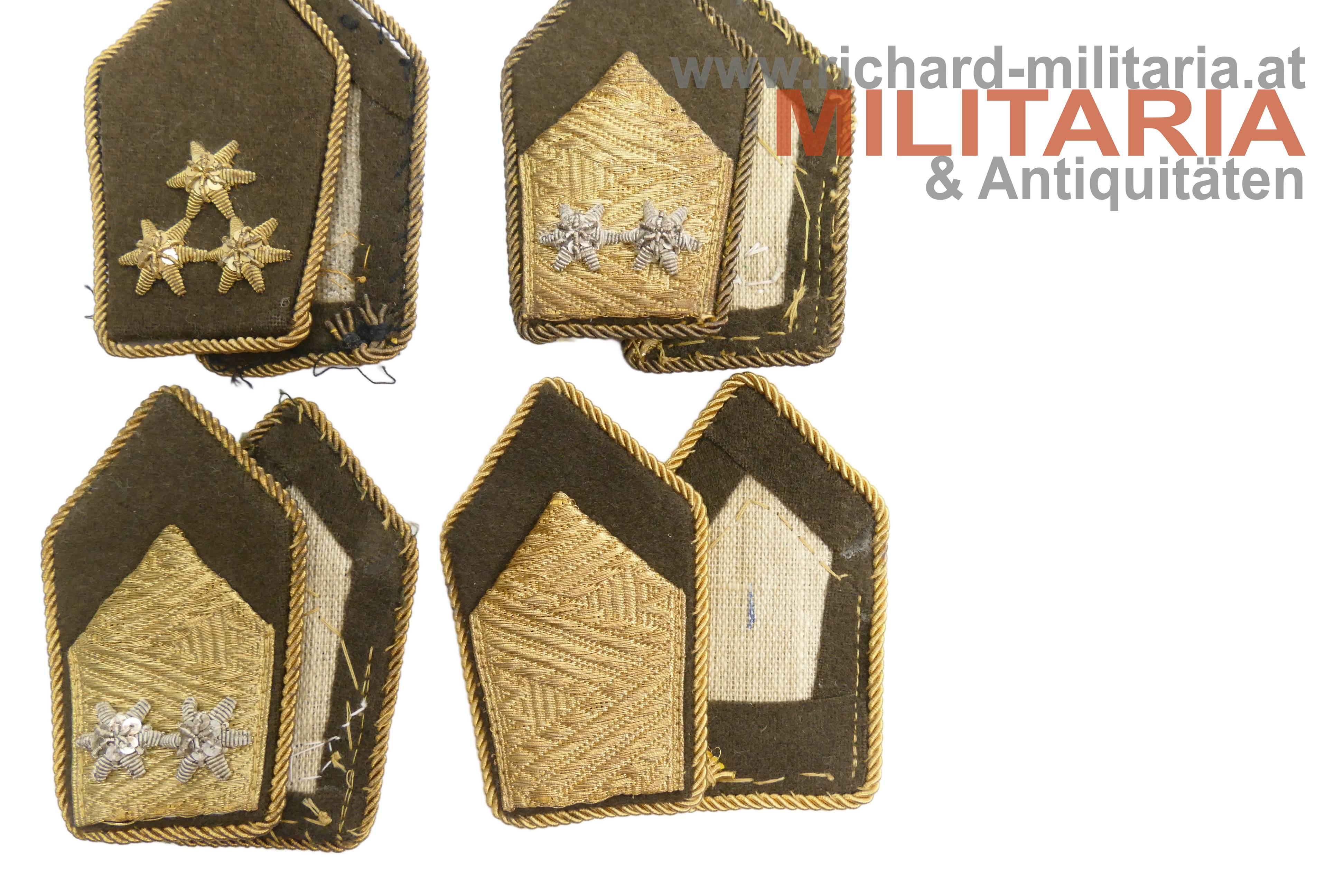 ÖBH-Konvolut - Technischer Dienst Schulterklappen - Rangborten/-sterne