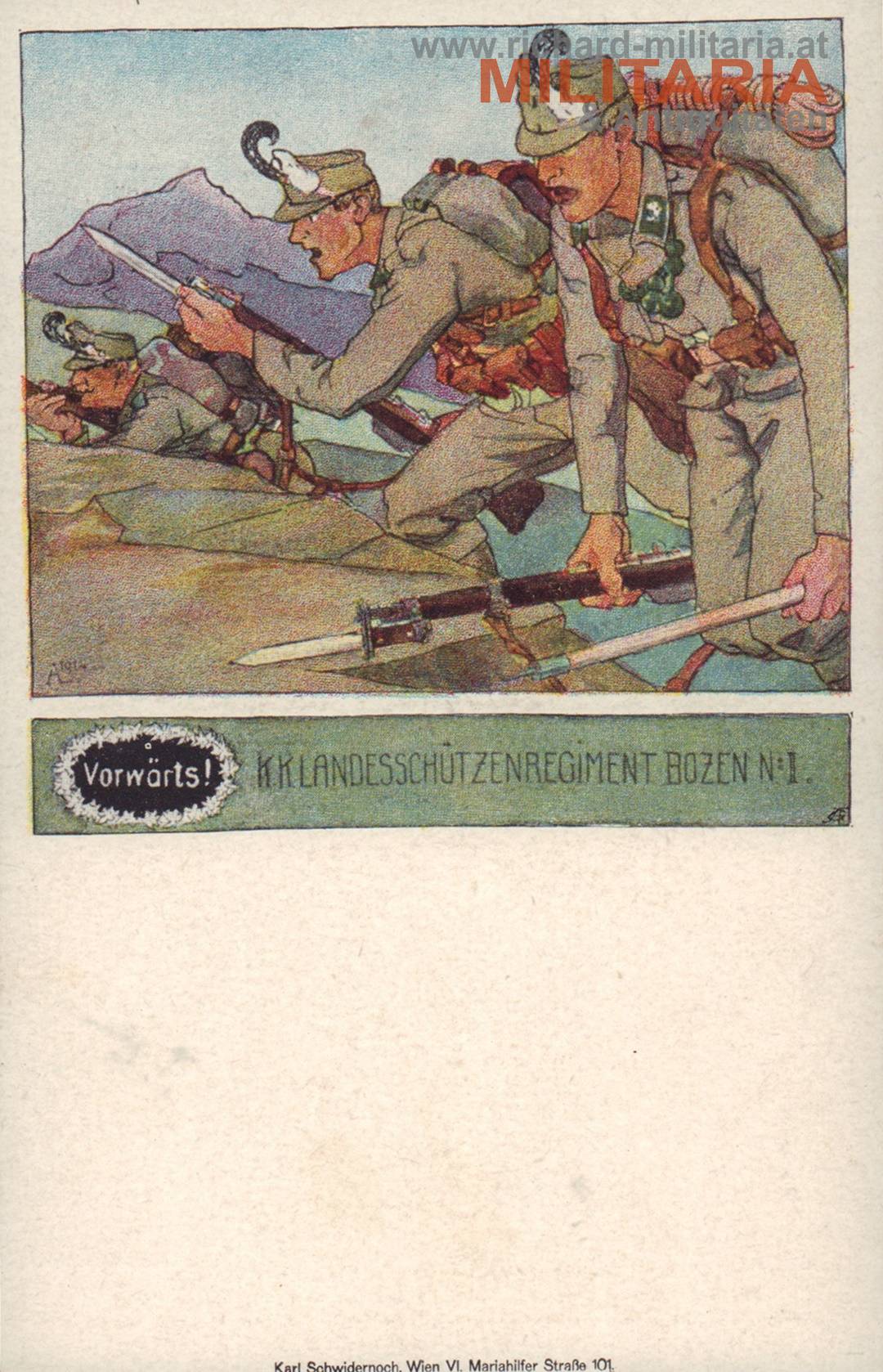 PK - k.k. Landesschützenregiment Bozen N. II - "Vorwärts!"