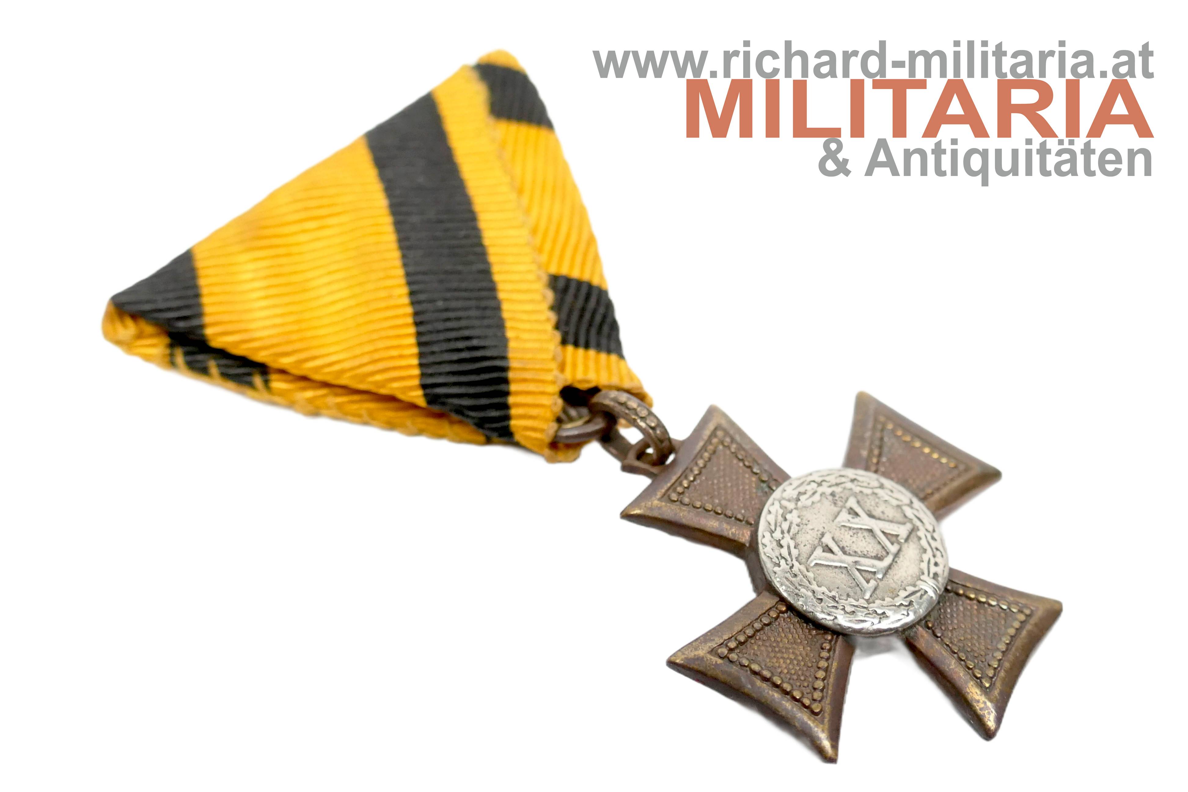 k.u.k. Militärdienstzeichen Mannschaft 1. Klasse "XX" (20 Jahre) - Bandring-Variante