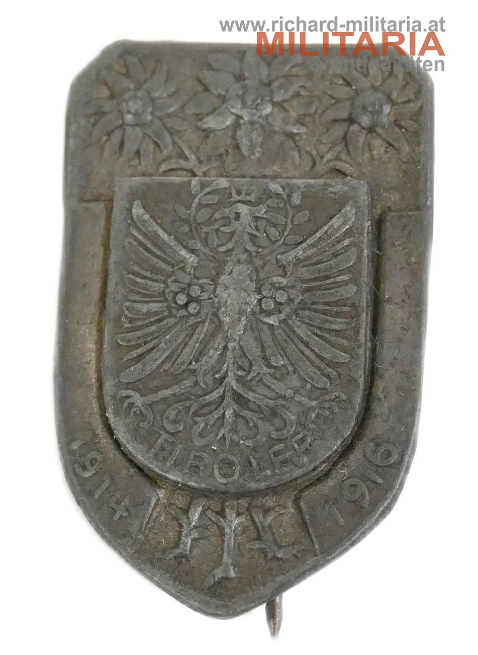 k.u.k. patriotisches Abzeichen - Tiroler 1914-1917