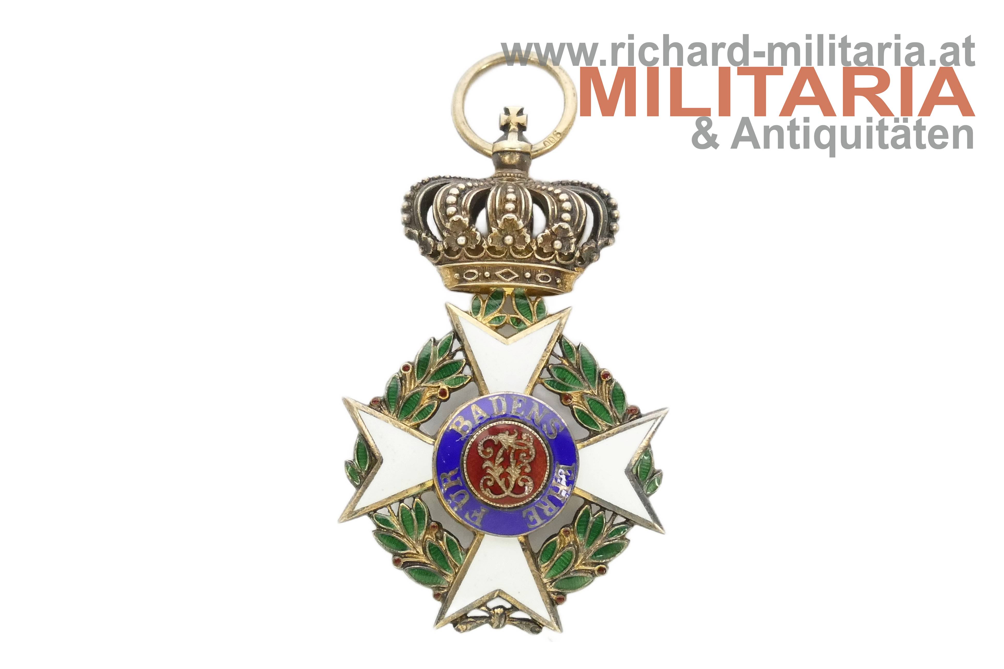 Baden - Militärischer Karl Friedrich-Verdienstorden Ritterkreuz 