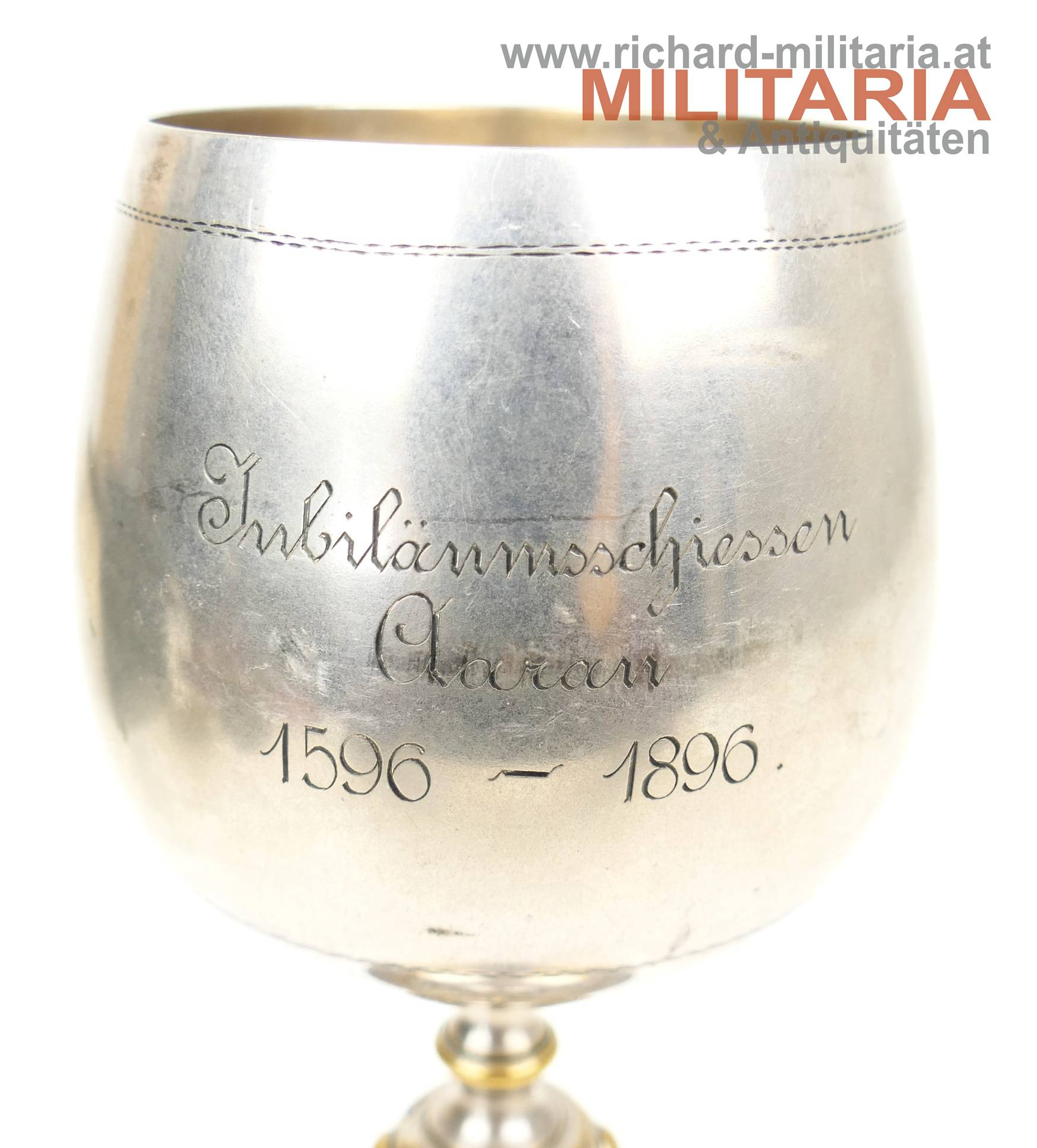 Jubiläumsschießen Aarau - 1596-1896 - Pokal