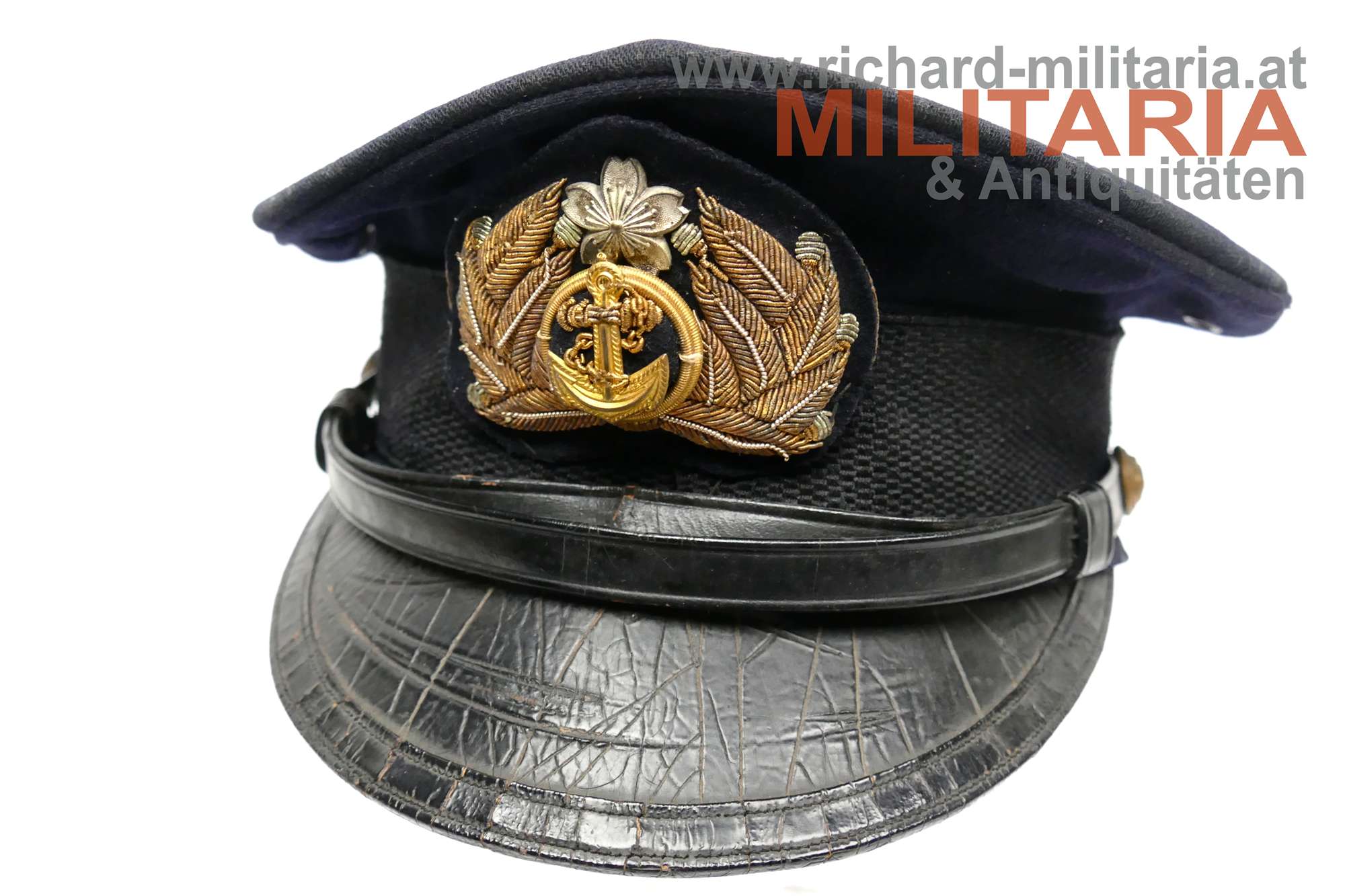 Japan Marine-Offiziersschirmmütze - 2. Weltkrieg