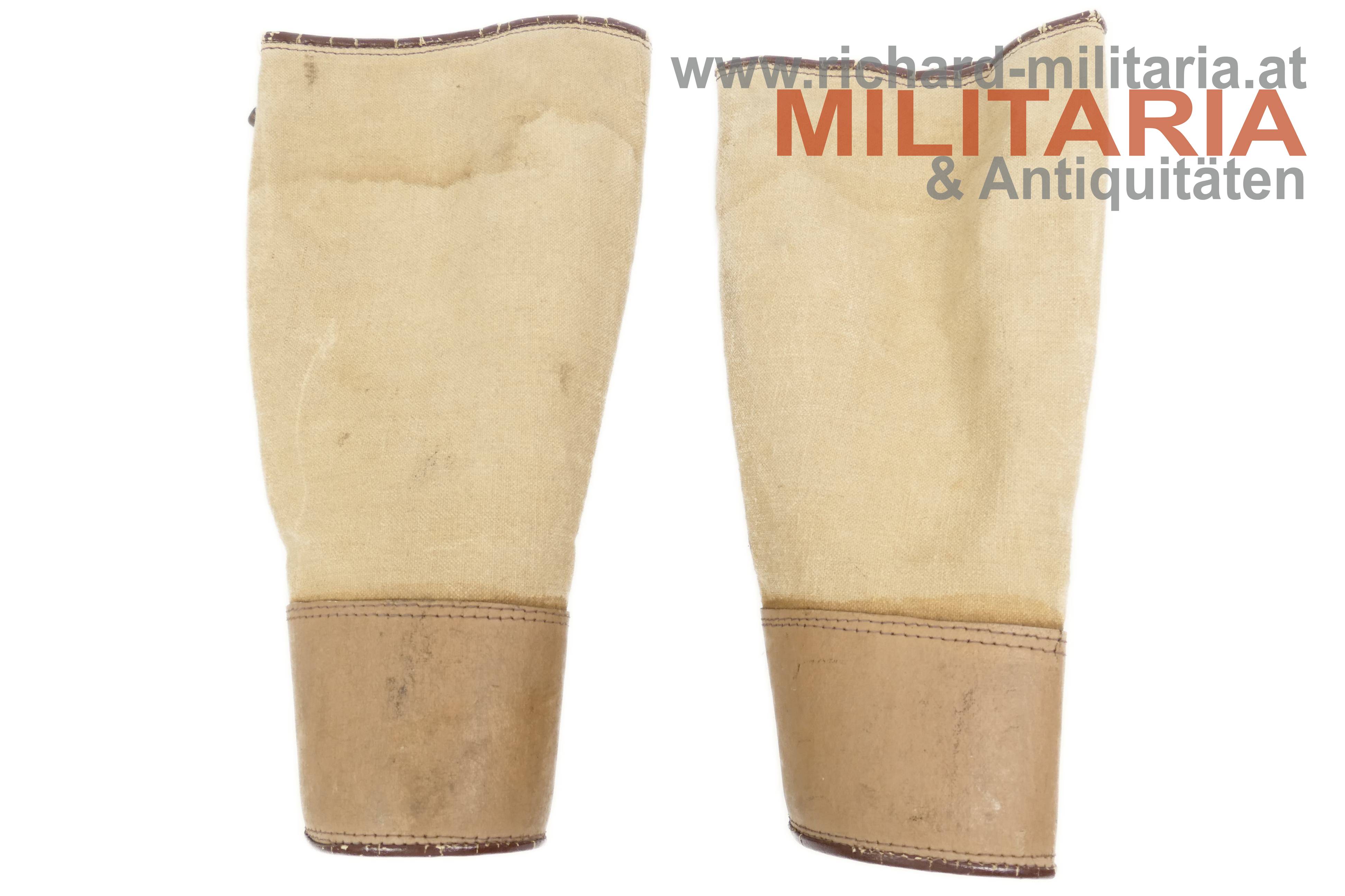 Afrikakorps - Luftwaffen-Gamaschen zu den Tropenschuhen