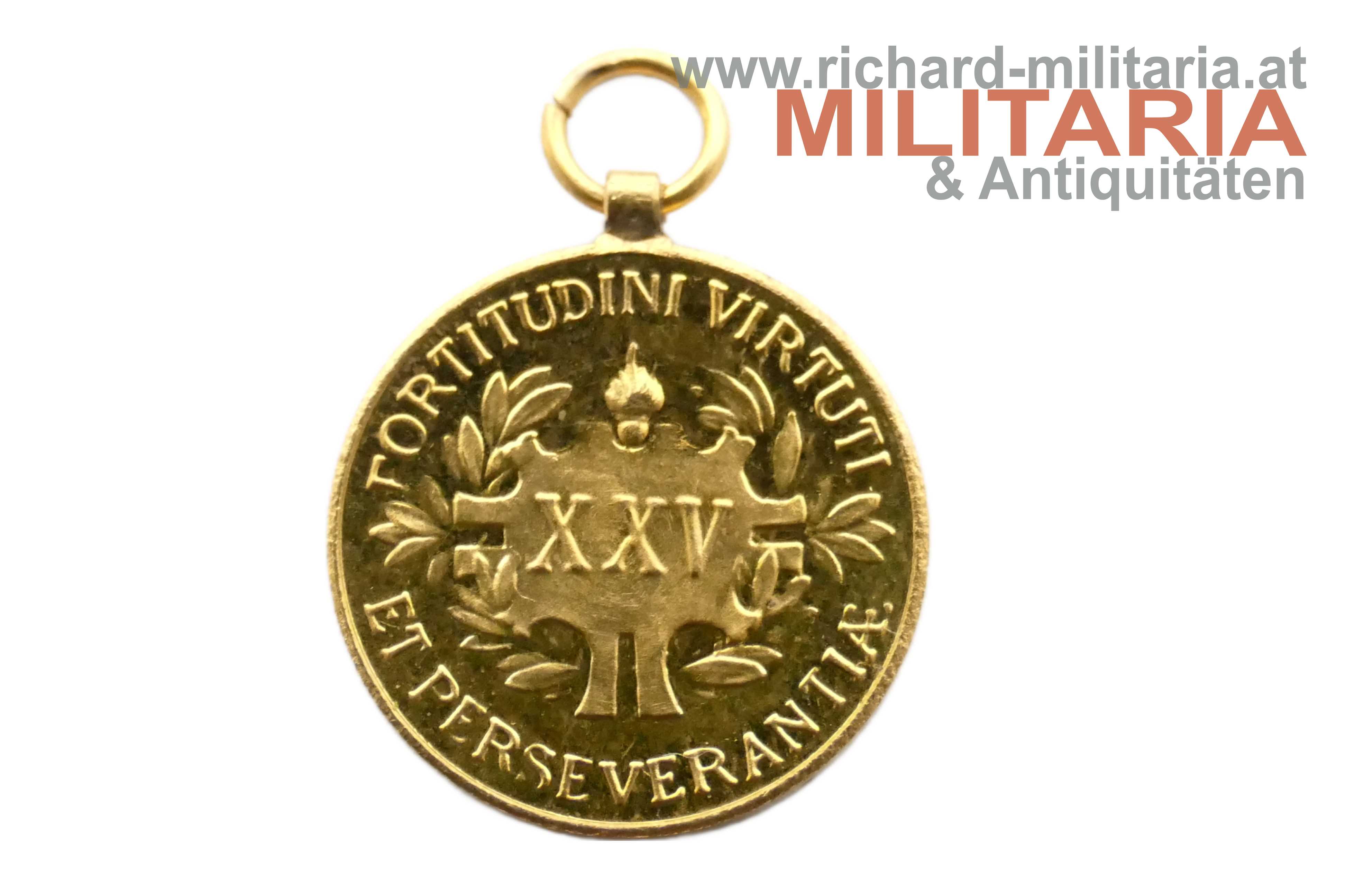 k.u.k. Feuerwehr- und Rettungsmedaille 25 Jahre - MINIATUR