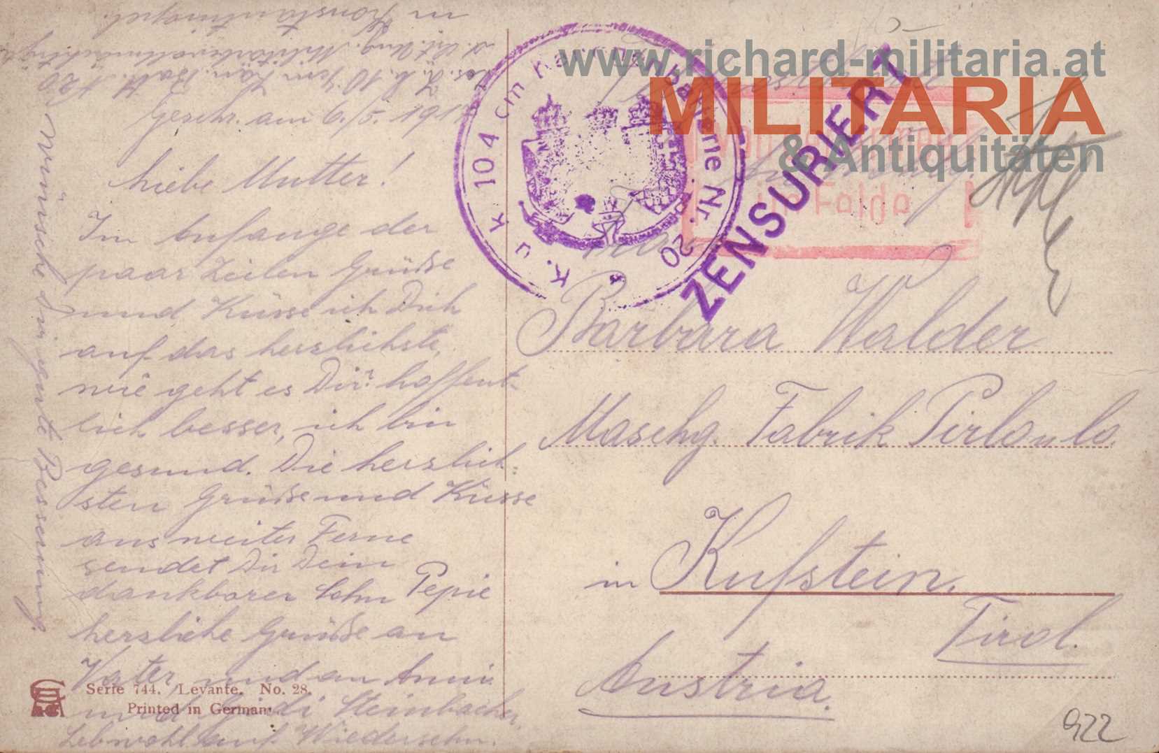 k.u.k. 10.4 cm Kanonenbatterie Nr. 20 - Konstantinopel