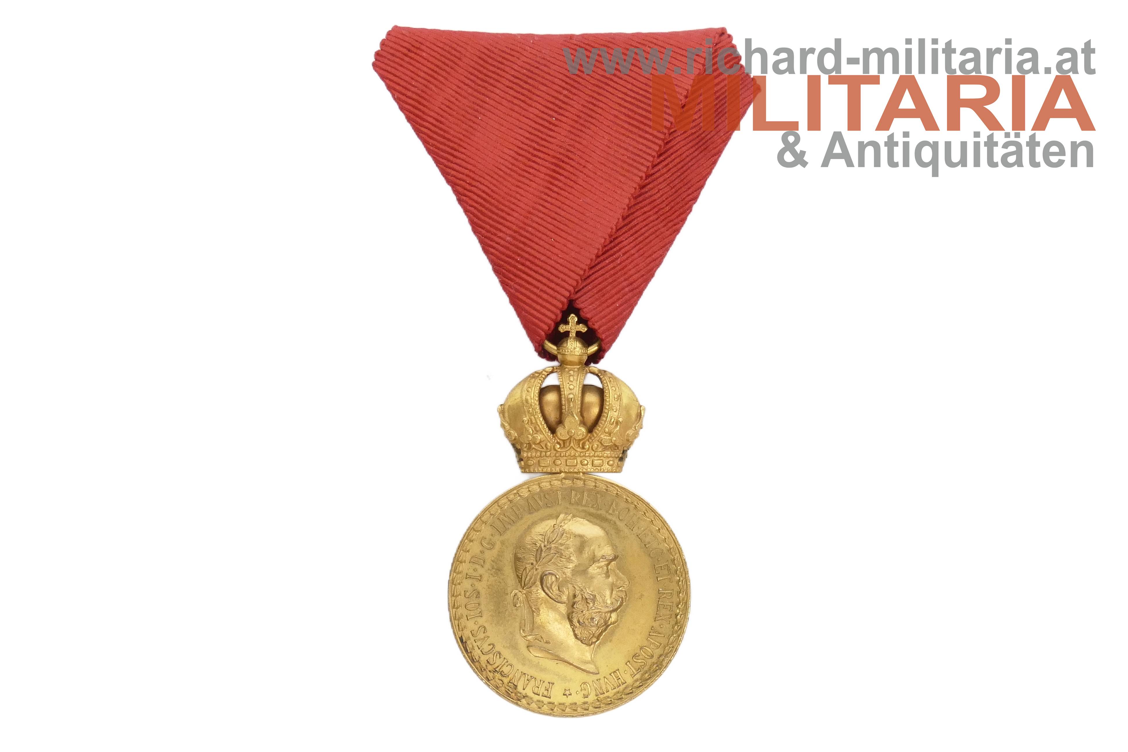 k.u.k. Bronzene Militärverdienstmedaille im Etui - Rothe