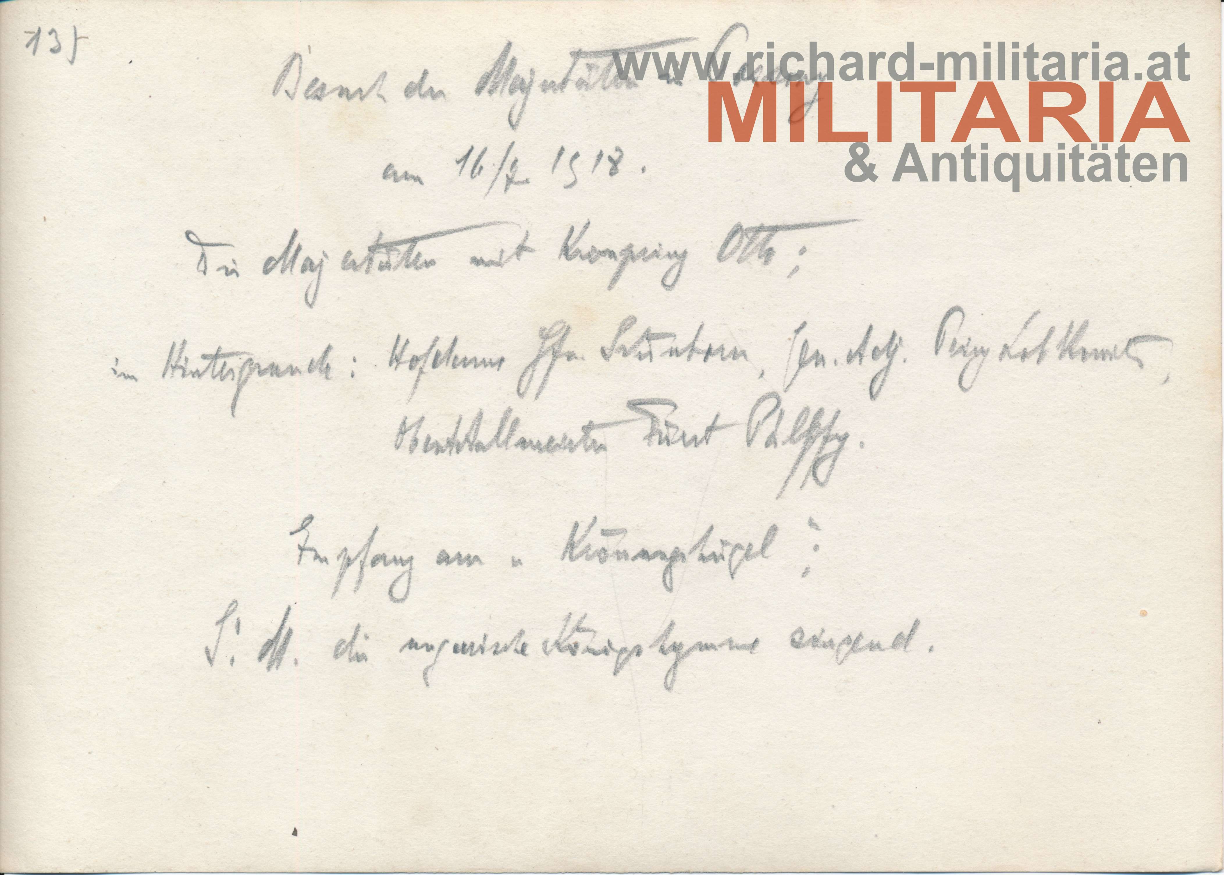 k.u.k. Pressefoto - Kaiserpaar mit Otto / Poszony 16. 7. 1918