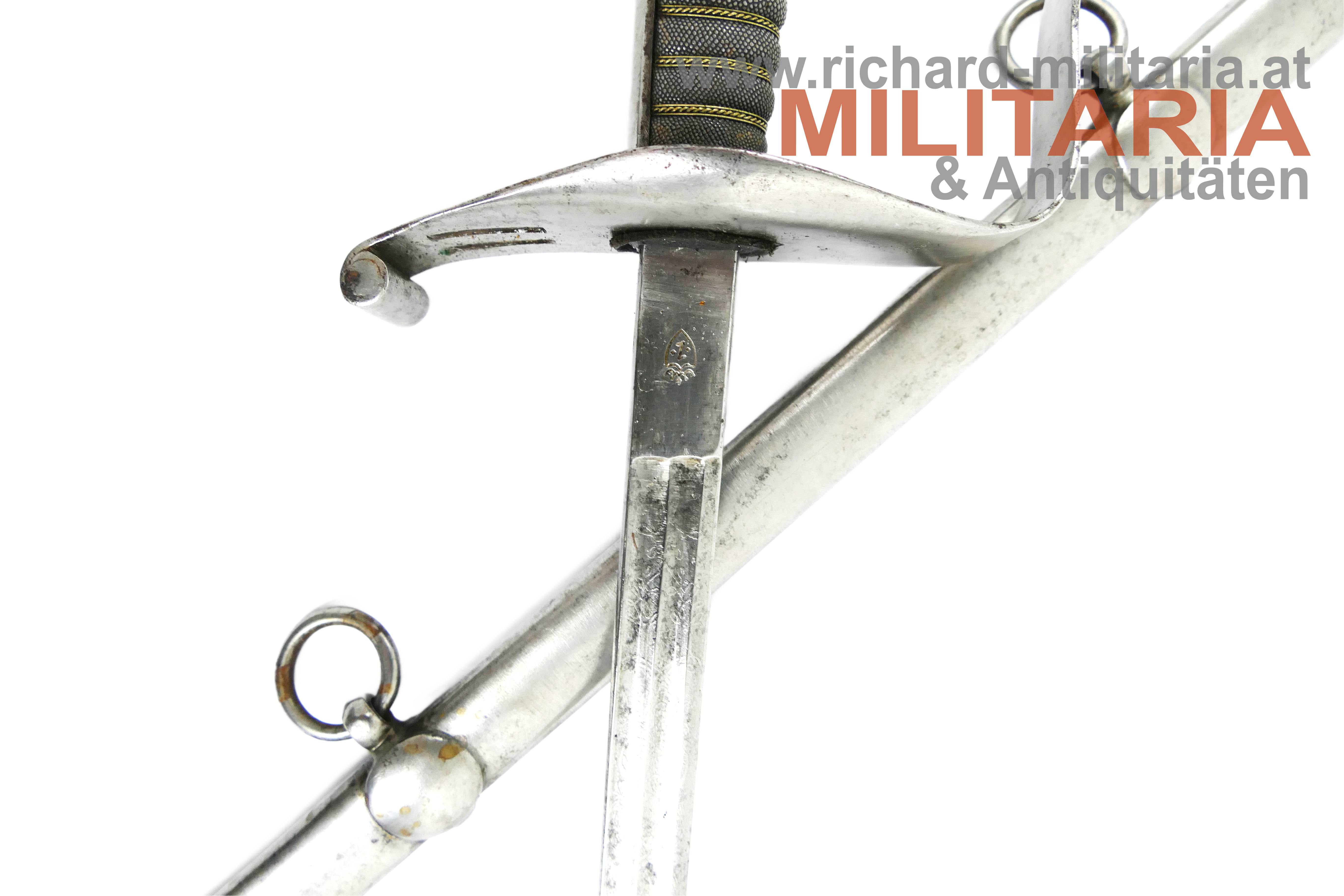 k.k. Infanterie-Offizierssäbel M1850 - geätzte gekehlte Klinge! 