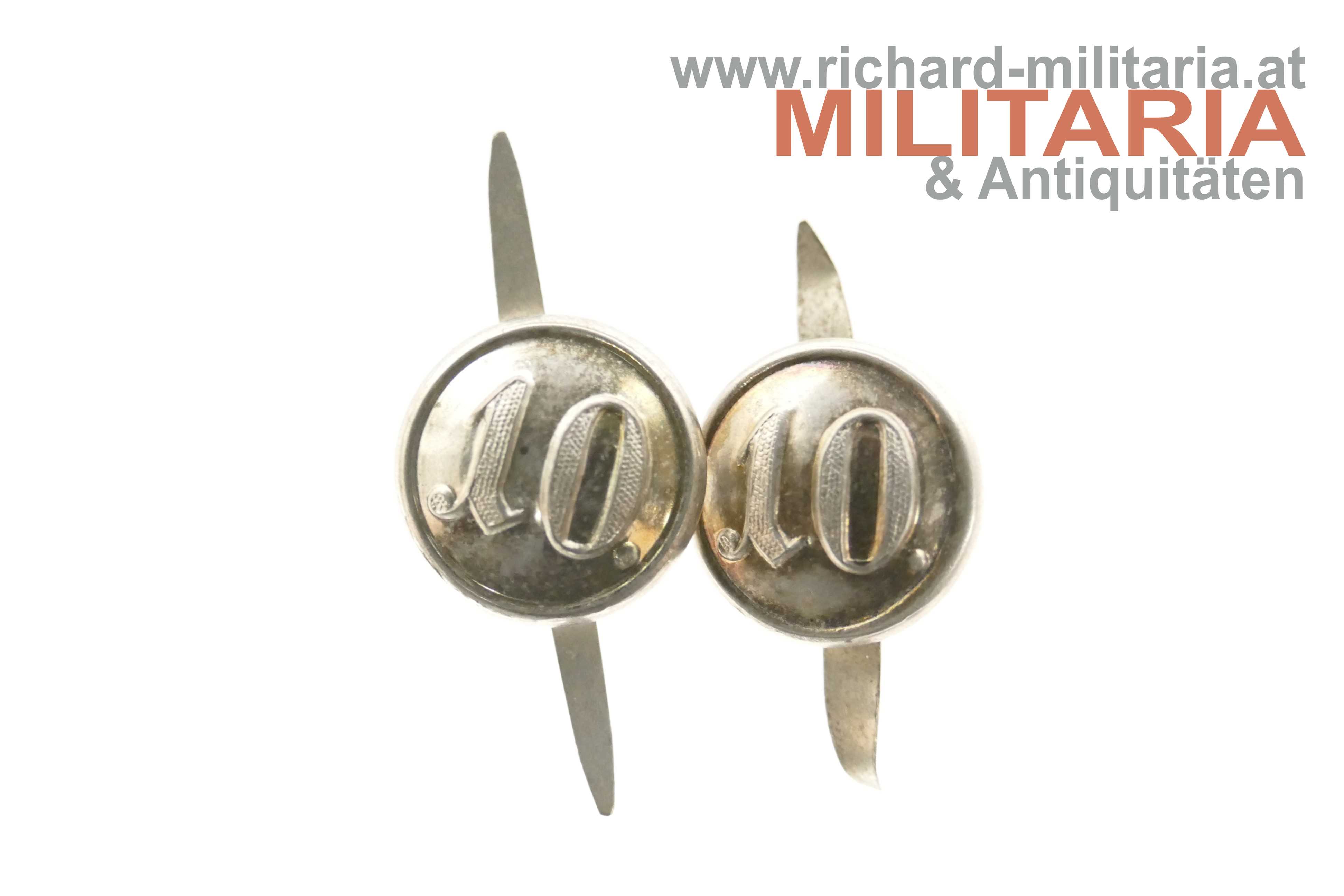 k.u.k. Kappenknöpfe Ldw. IR 10