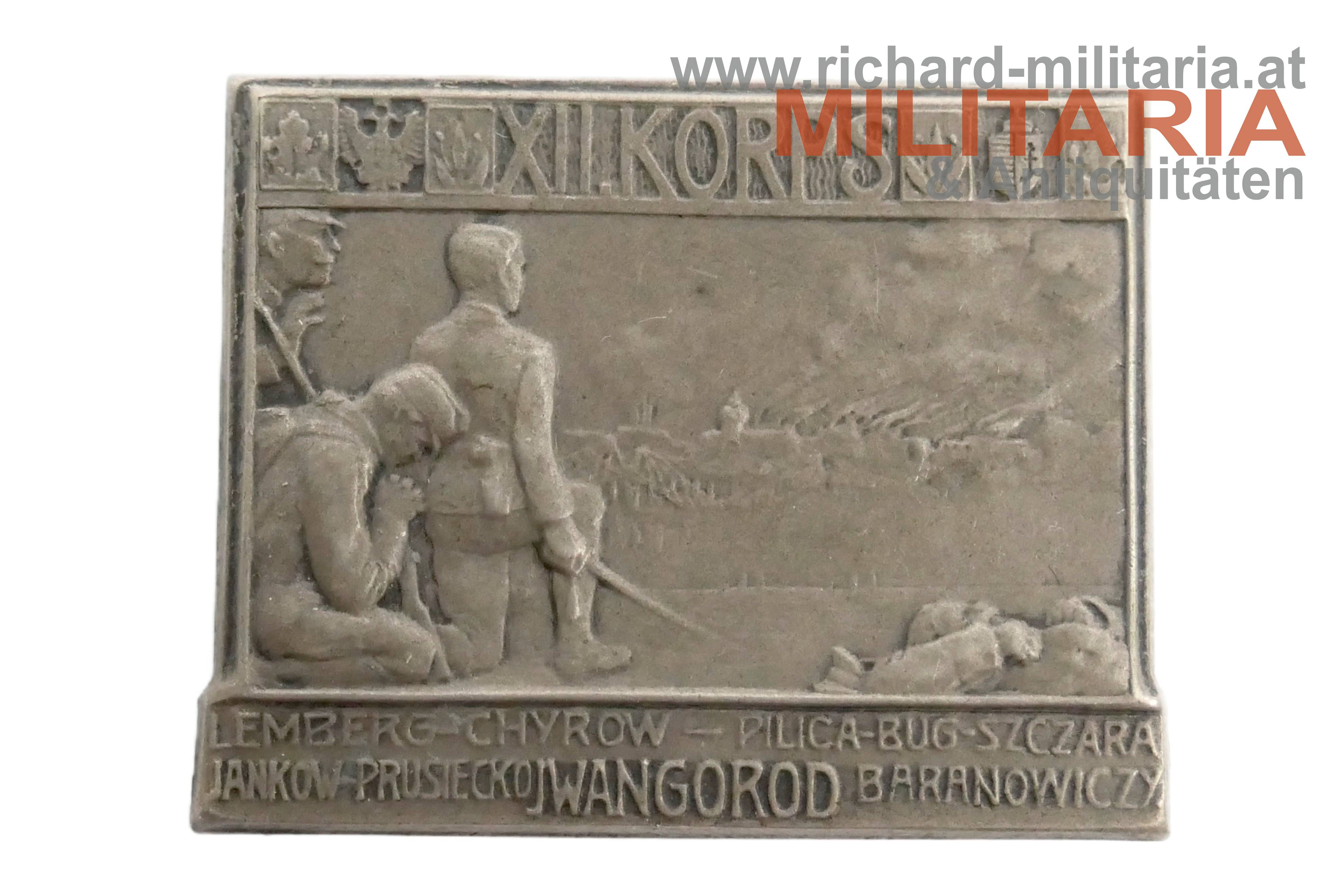 k.u.k. Kappenabzeichen - XII. Korps