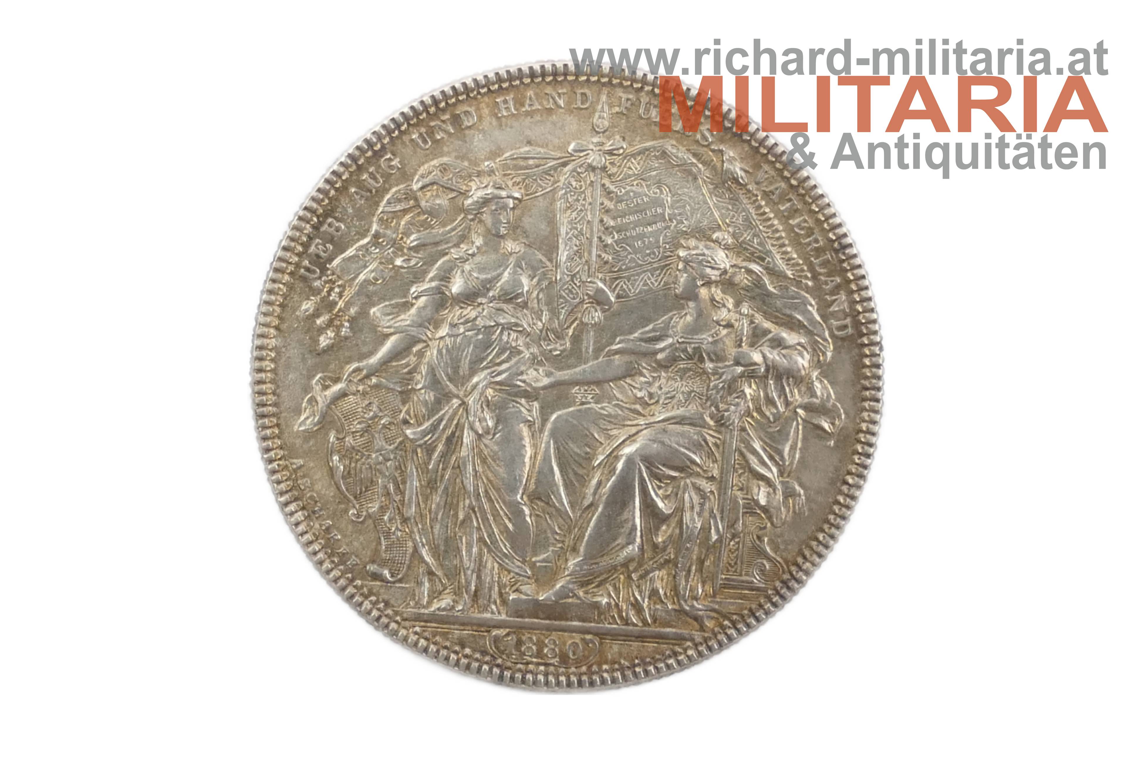 Schützenmedaille - I. österreichisches Bundesschießen 1880