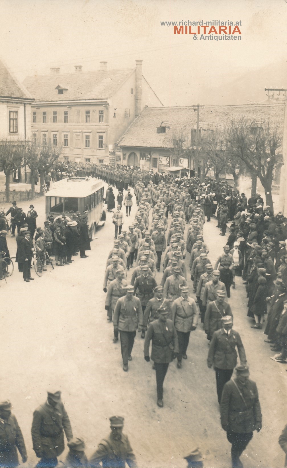 Roter Schutzbund - Aufmarsch Bruck a. d. Mur/Steiermark