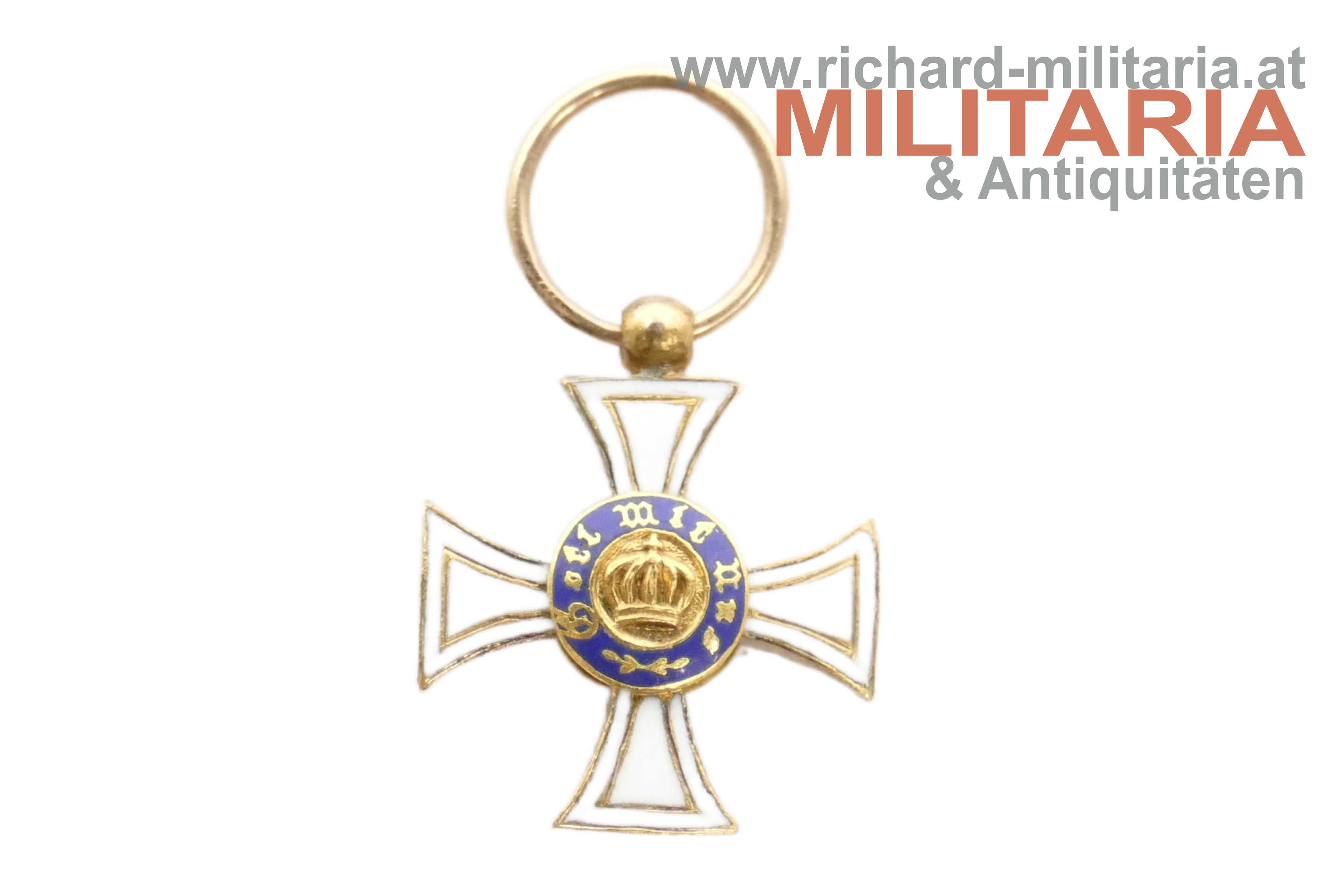 Preussen - Kronenorden 3. Klasse - MINIATUR - GOLD