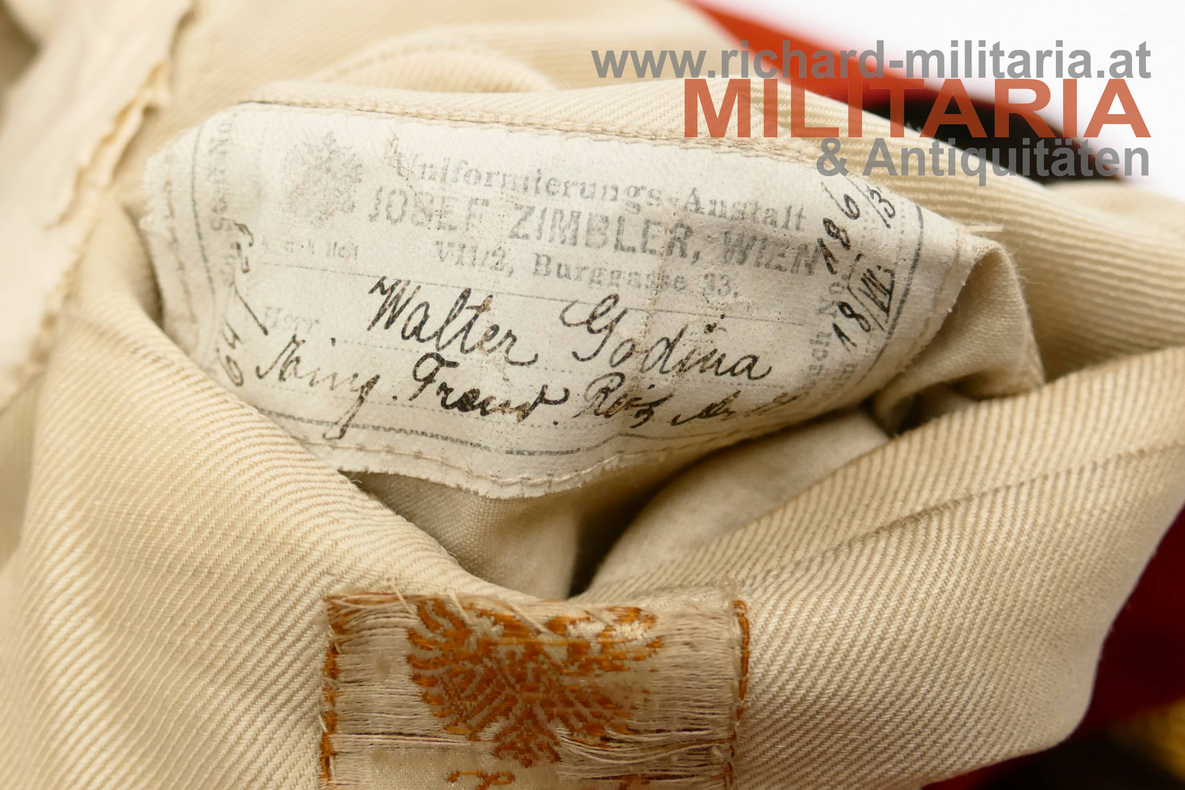 k.u.k. Artillerie-Rock - Leutnant Godina - Reitende Art. Div. 2