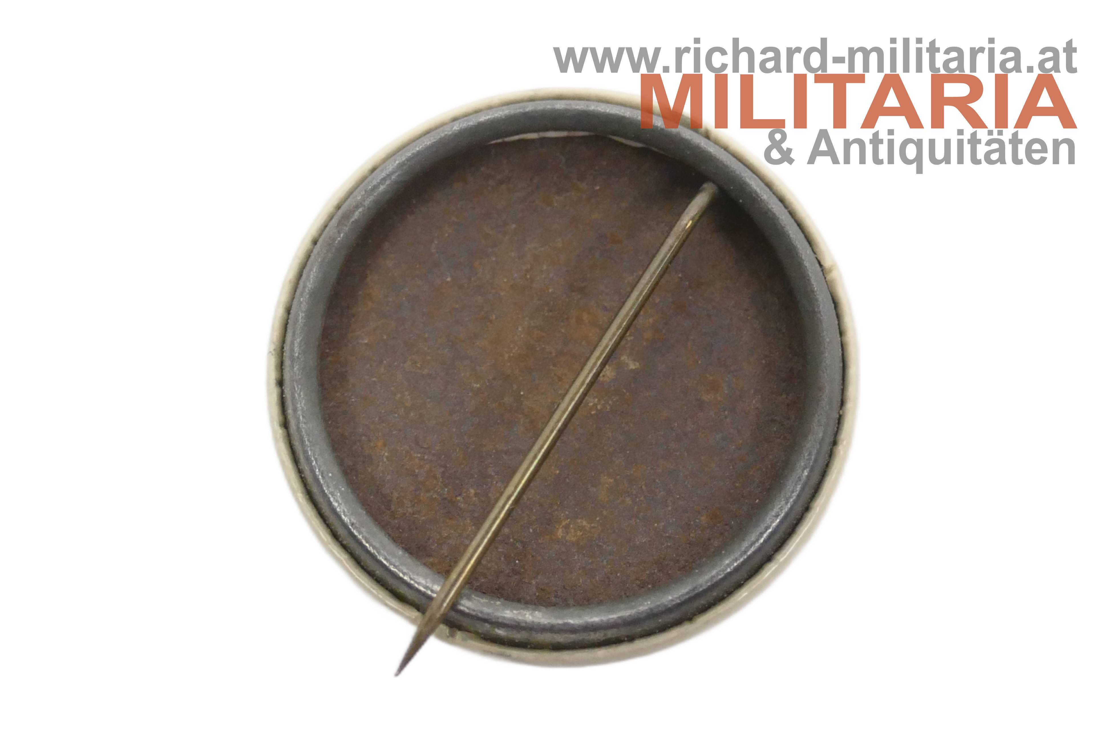 k.u.k. patriotisches Blechabzeichen - Deutscher & Österr. Kaiser mit Generale