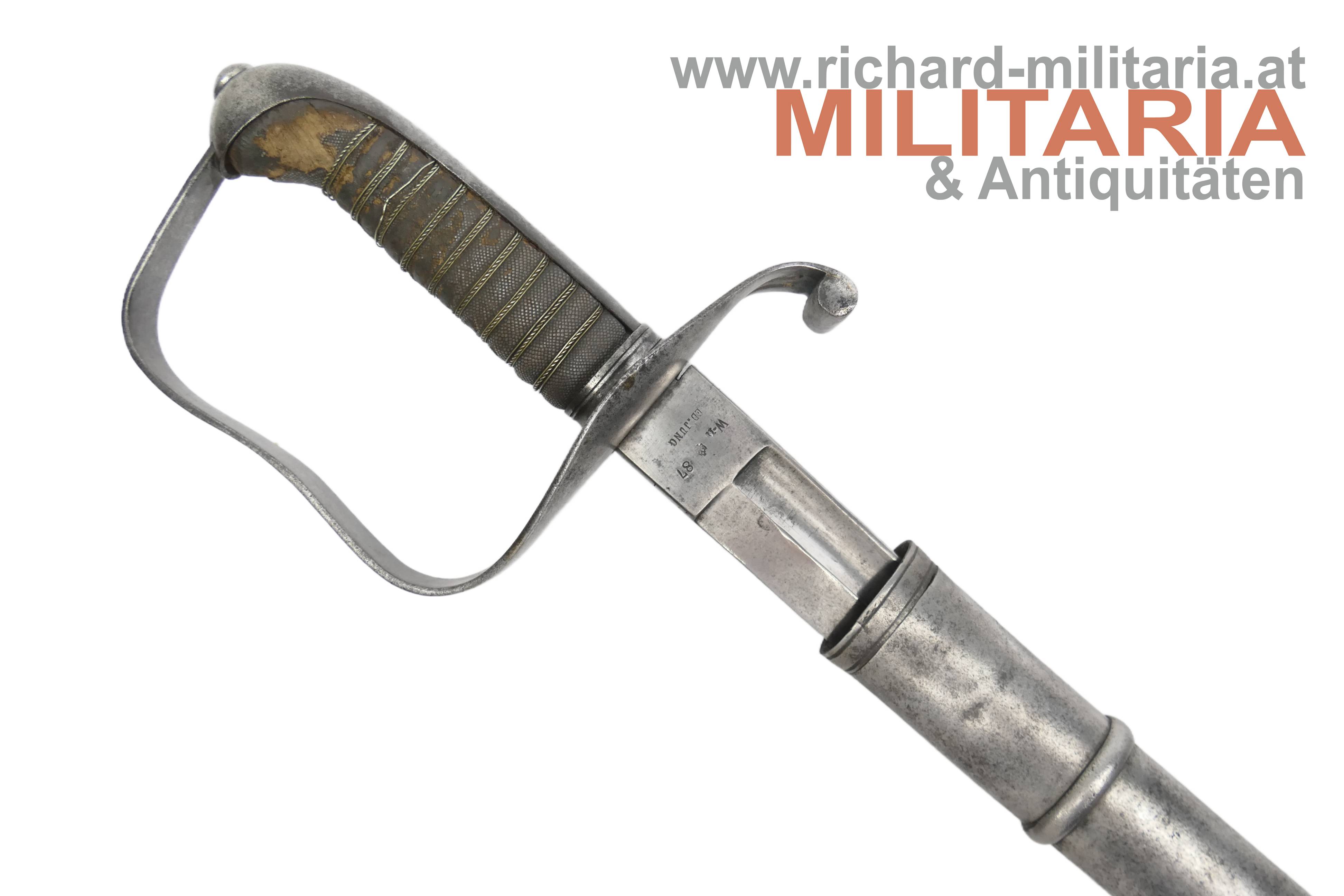 k.u.k. Infanterie-Offizierssäbel M1861 - IR86 - nummerngleich - "W-n 87"