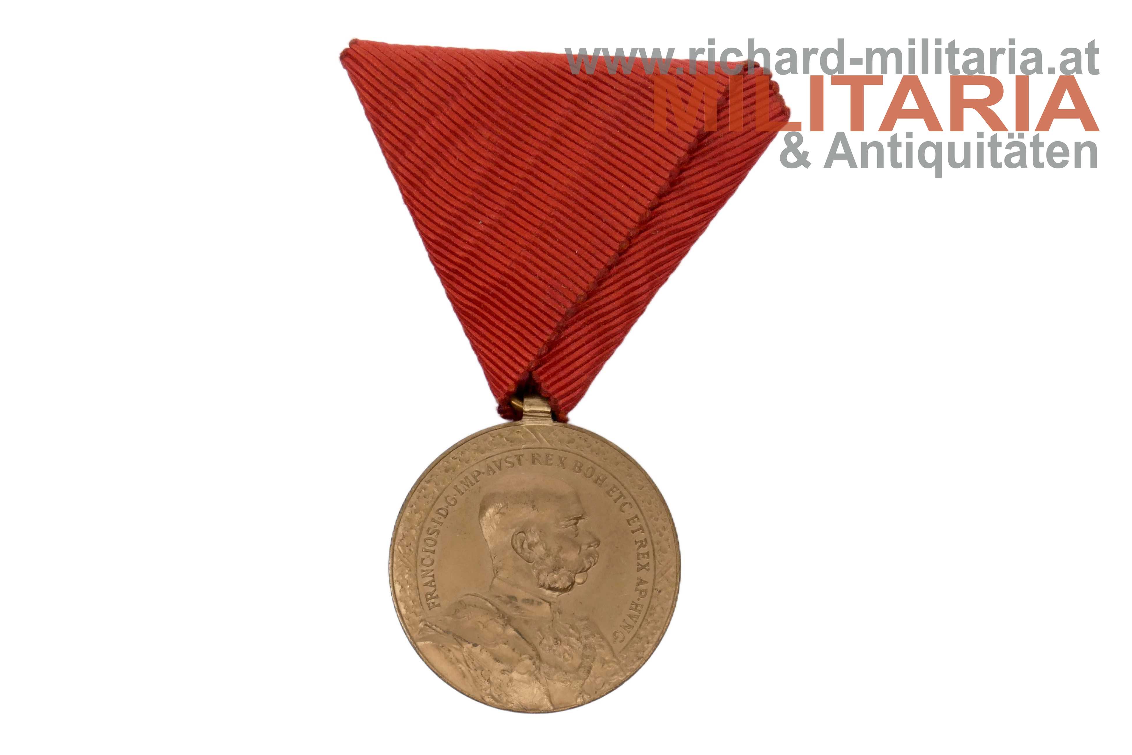 k.u.k. Ehrenmedaille für vierzigjährige treue Dienste mit Etui