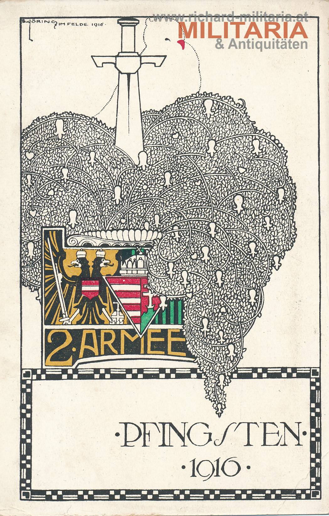 k.u.k. PK -  2. Armee - Pfingsten 1916