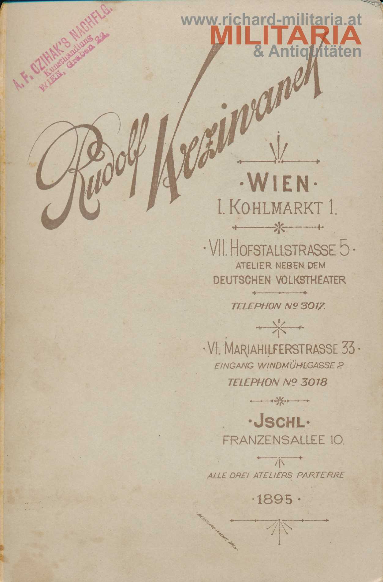 k.u.k. Hartkartonfoto - Kaiser Franz Joseph mit seinen Enkelkindern