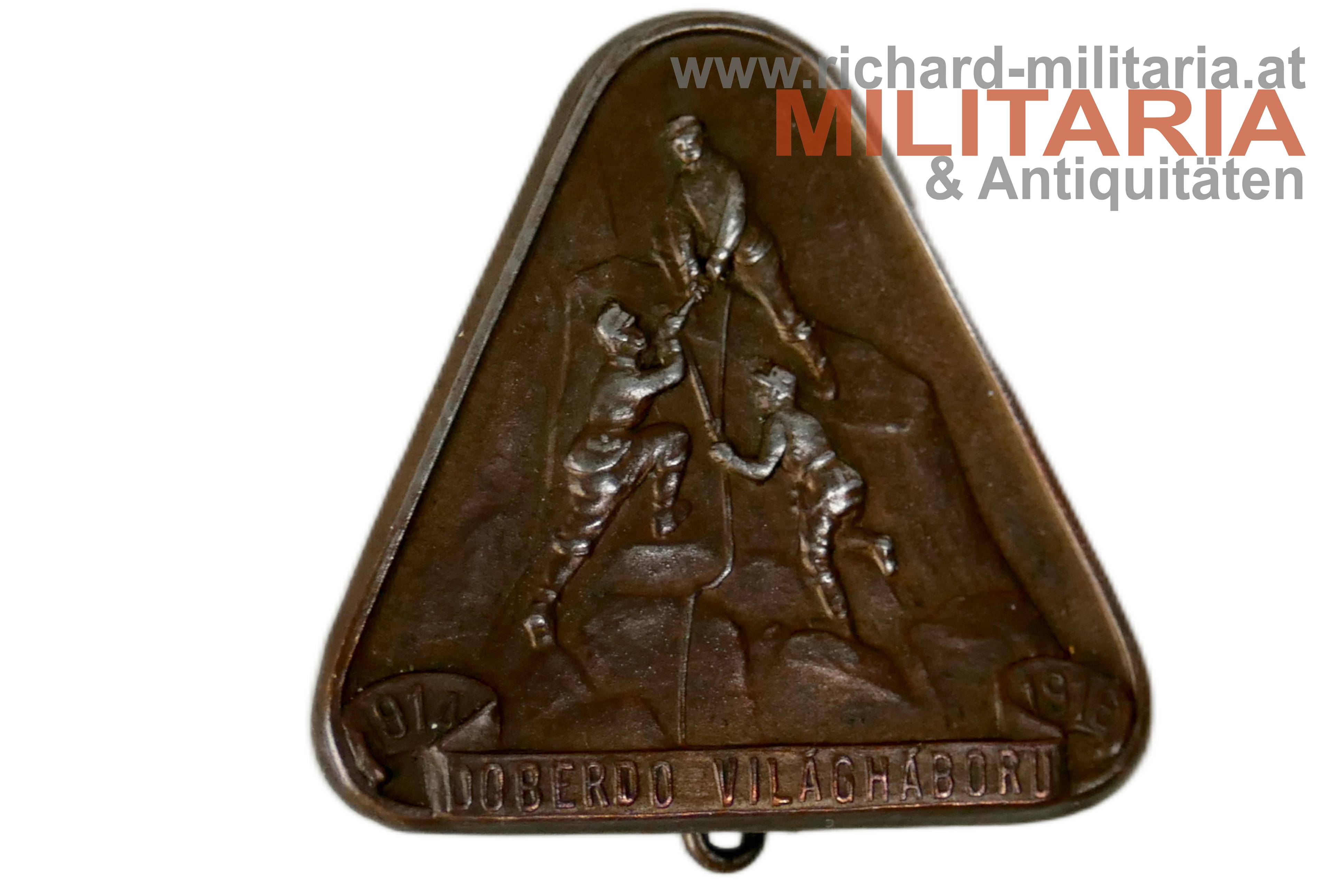 k.u.k. Kappenabzeichen Doberdo Világháború 1914-1916