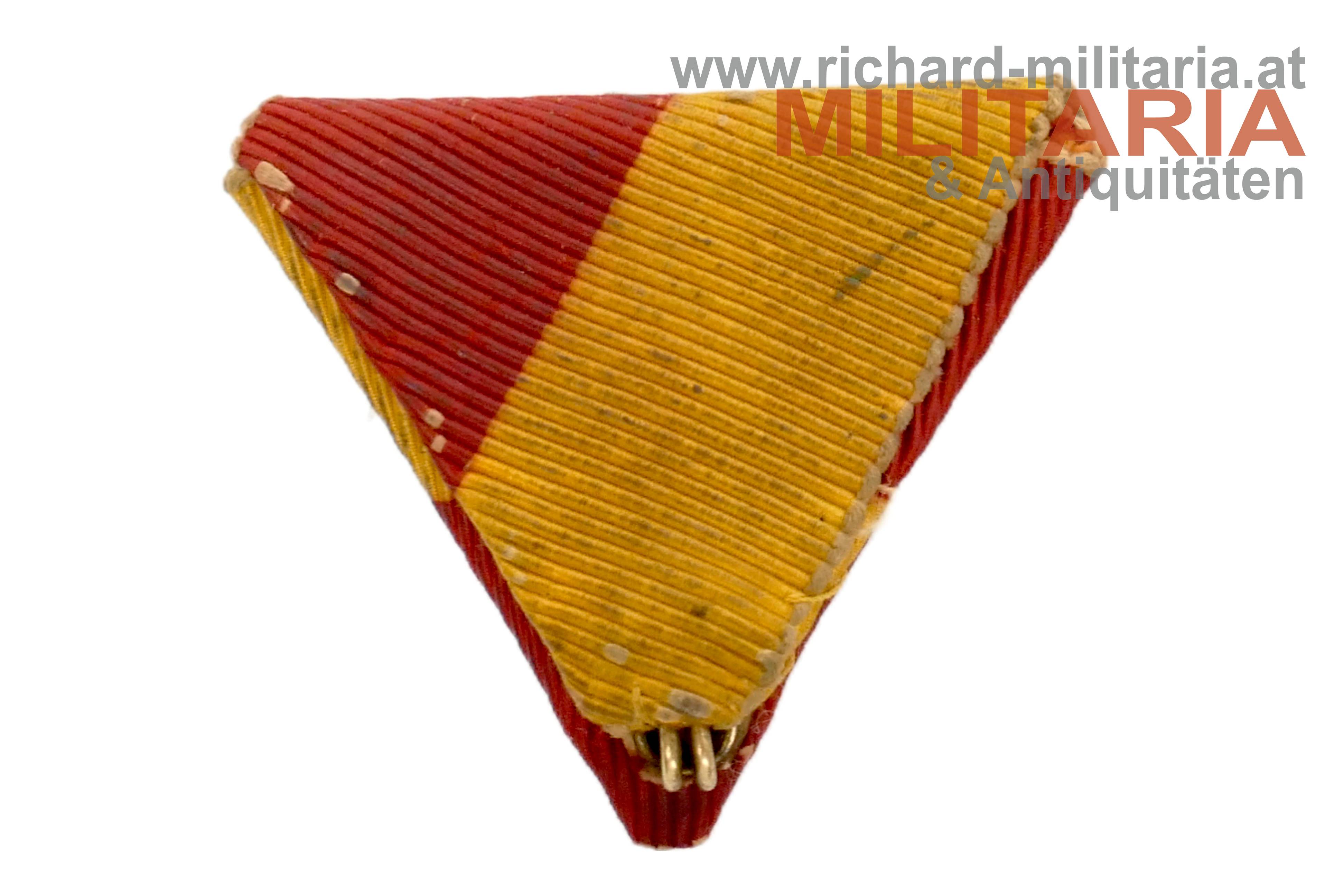 Dreiecksband - Bosnisch-Herzegowinische Erinnerungsmedaille 1909 - "Bosnien-Medaille"