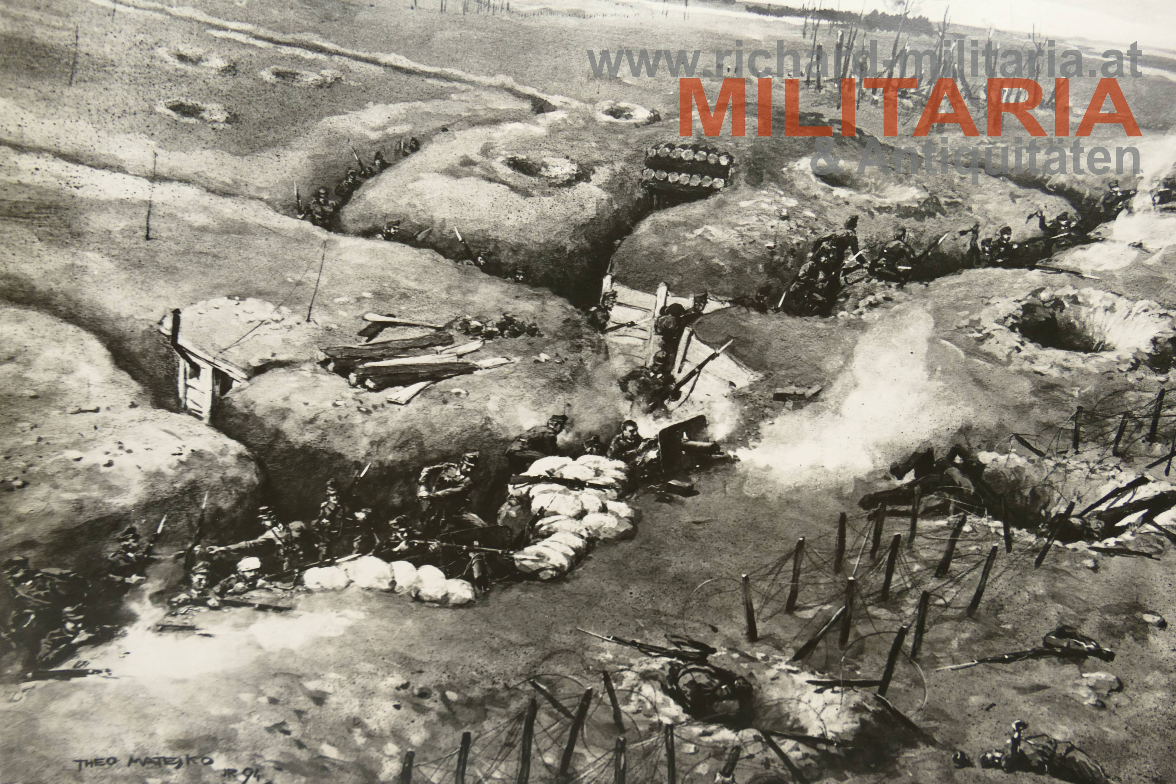 k.u.k. Bilddruck - Stellungskämpfe am Stochod September 1916 - IR94 - Theo Matejko 