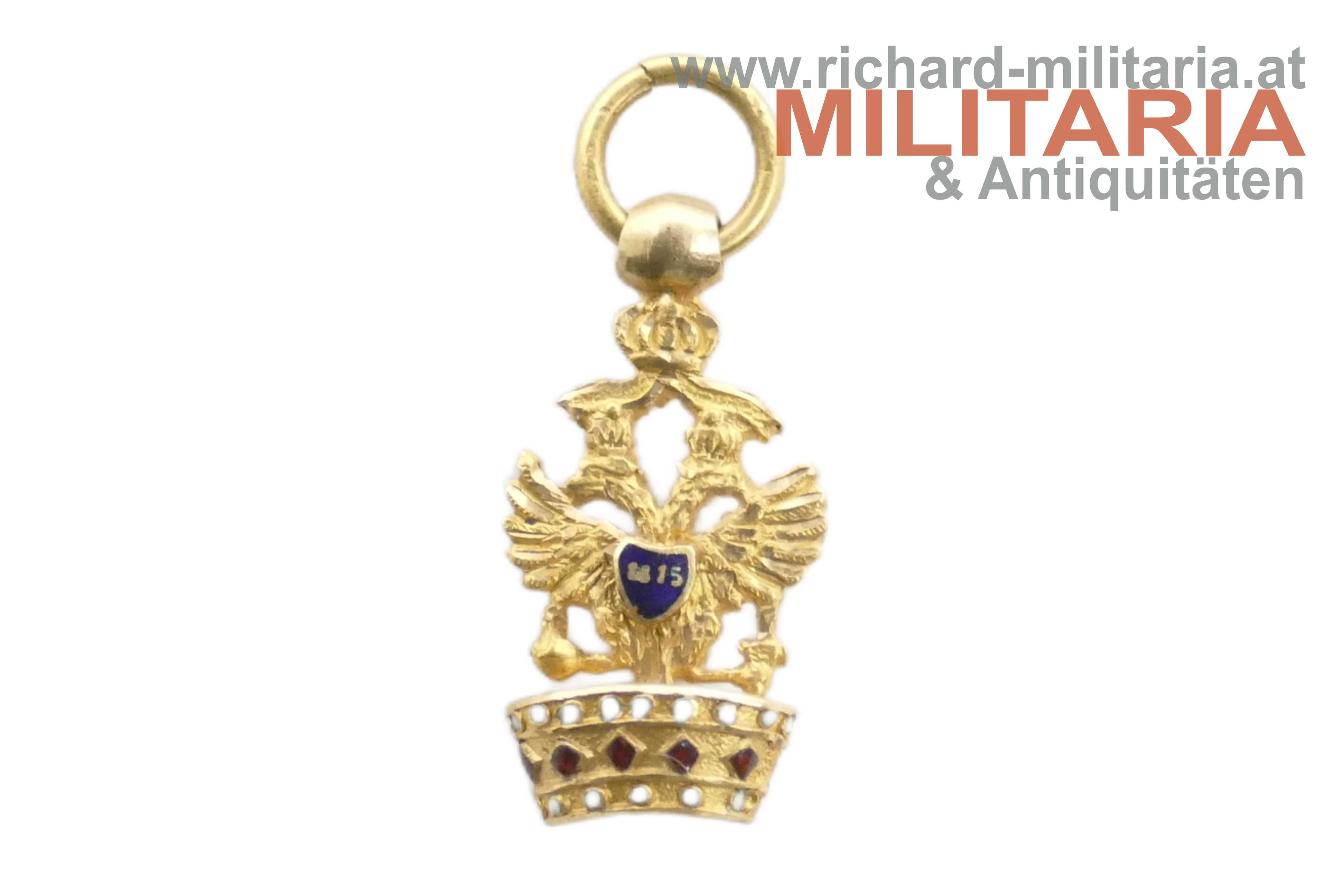 Orden der Eisernen Krone - MINIATUR - GOLD - UM 1840