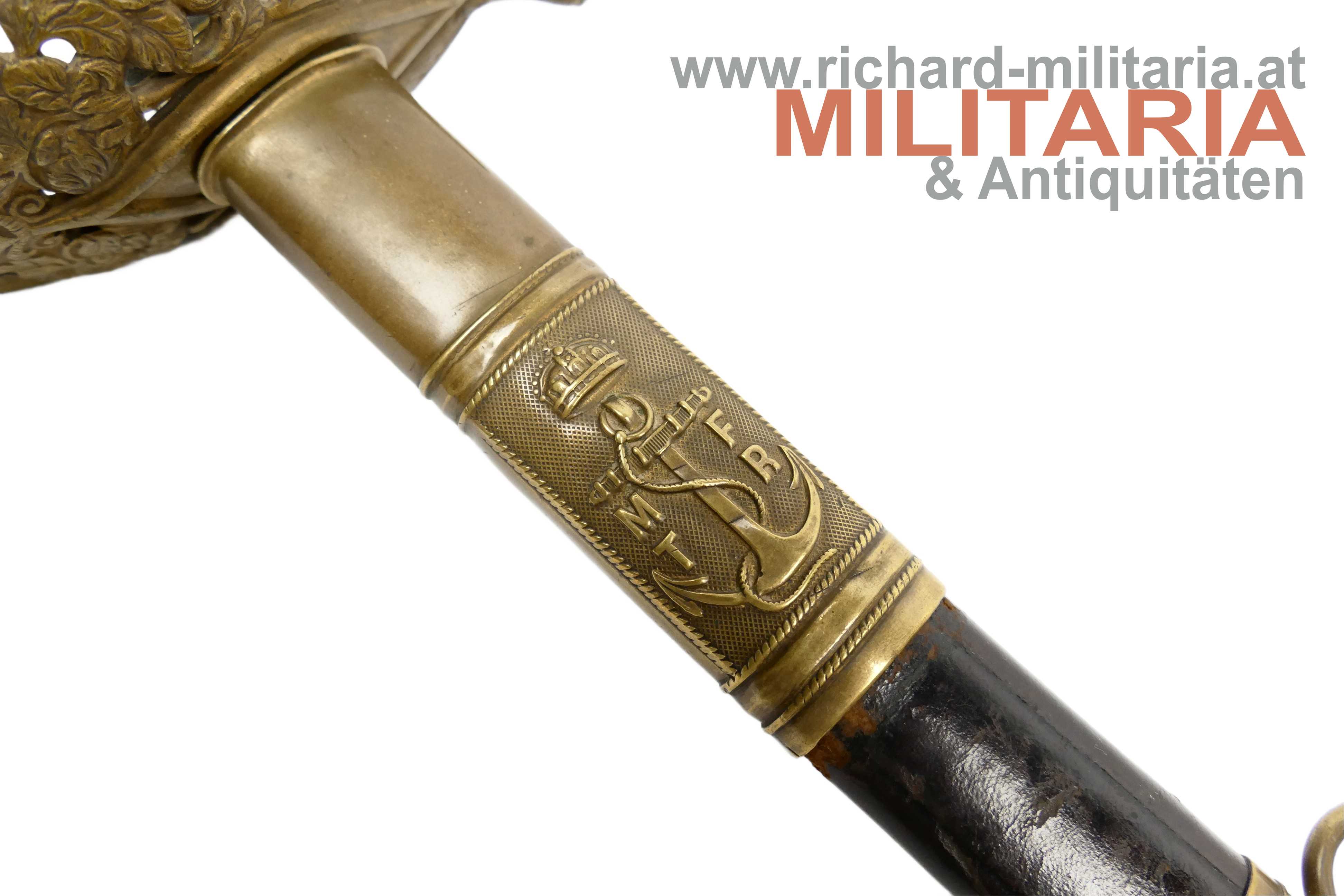 k.u. Marine-Säbel M1850/71 - ungarische Schifffahrtsgesellschaft "MFTR" 