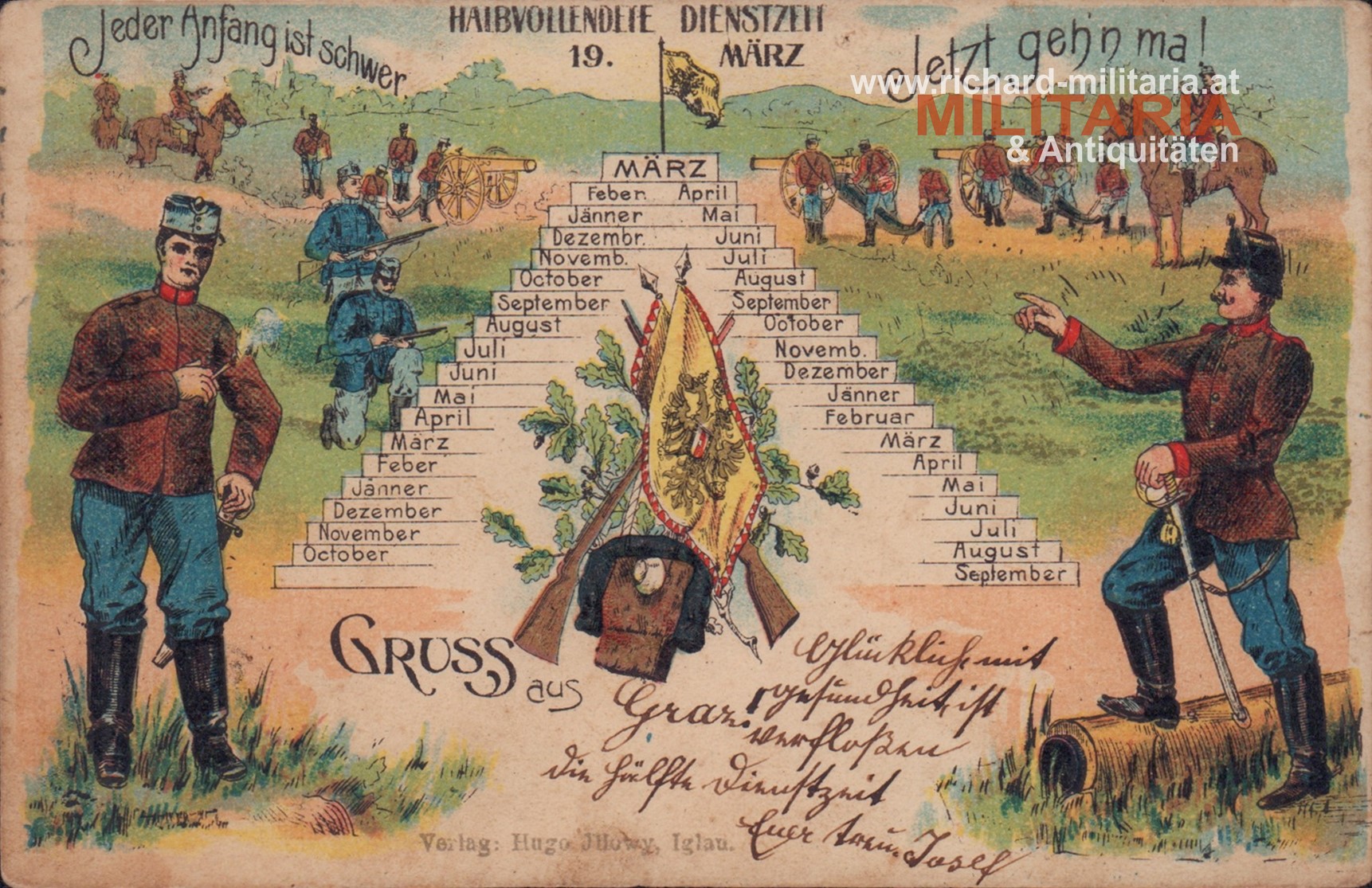 k.u.k. PK "Halbvollendete Dienstzeit" - gelaufen