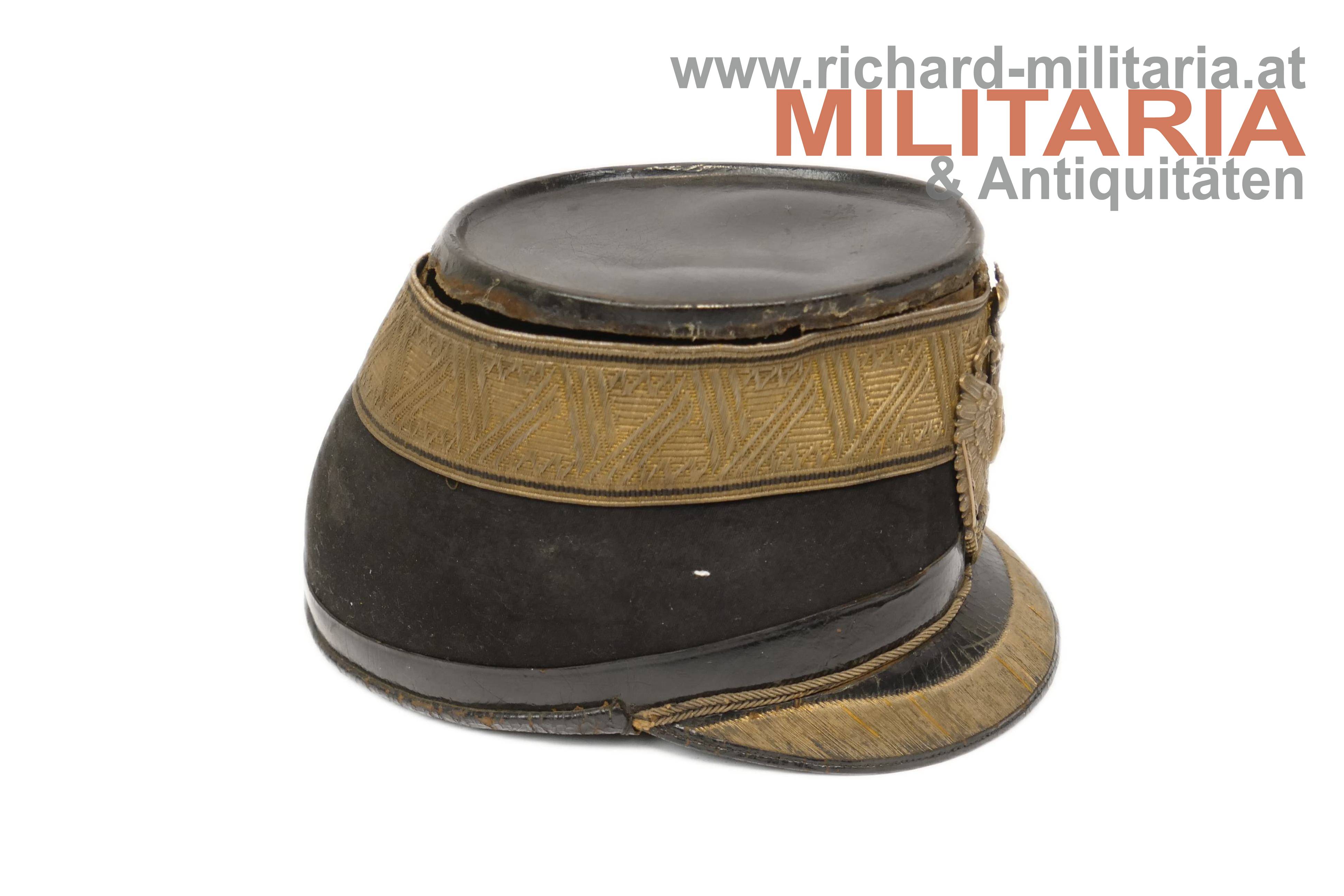 k.u.k. Infanterie-Tschako - Subalternoffizier - zum Restaurieren
