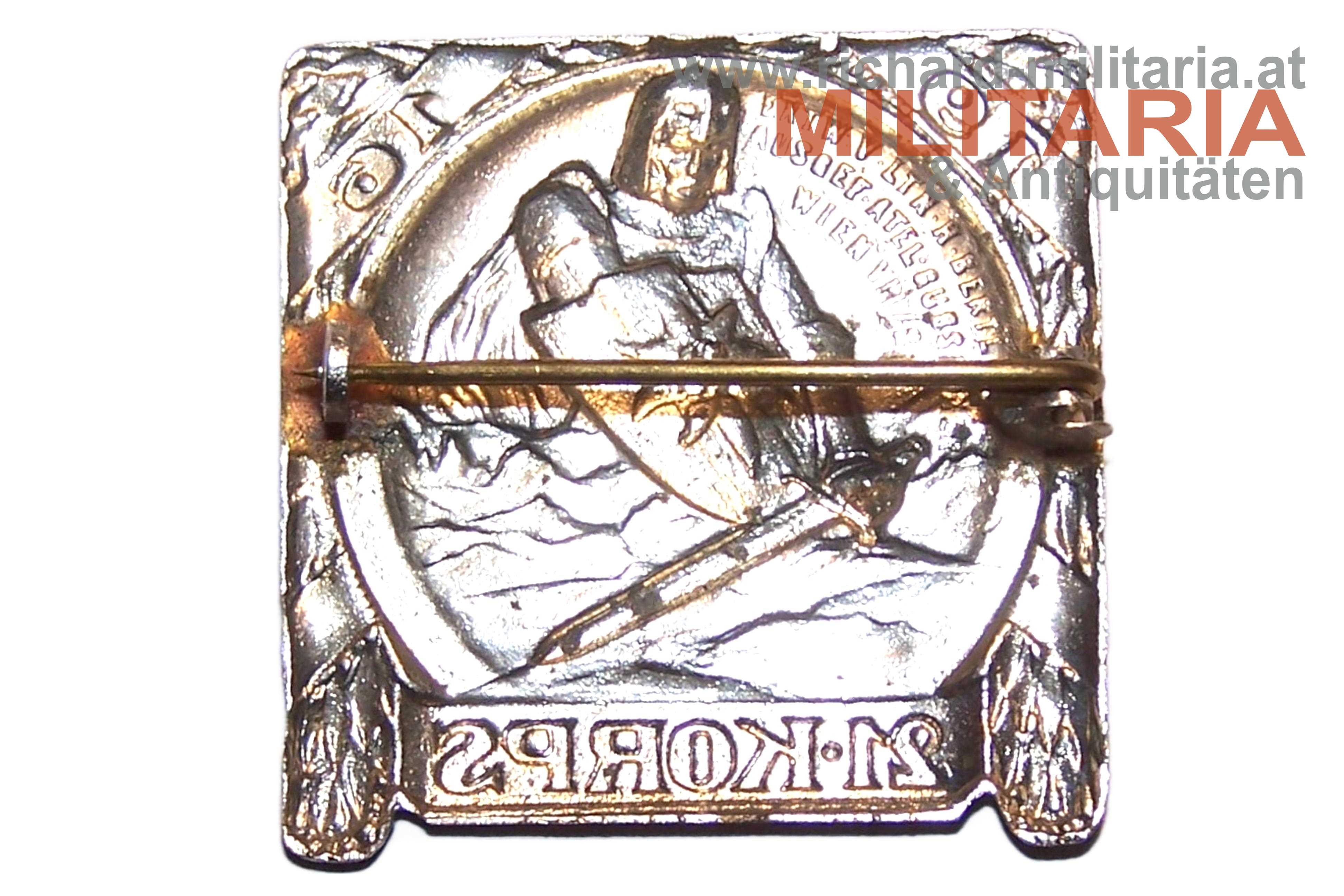 k.u.k. Kappenabzeichen - 21. Korps