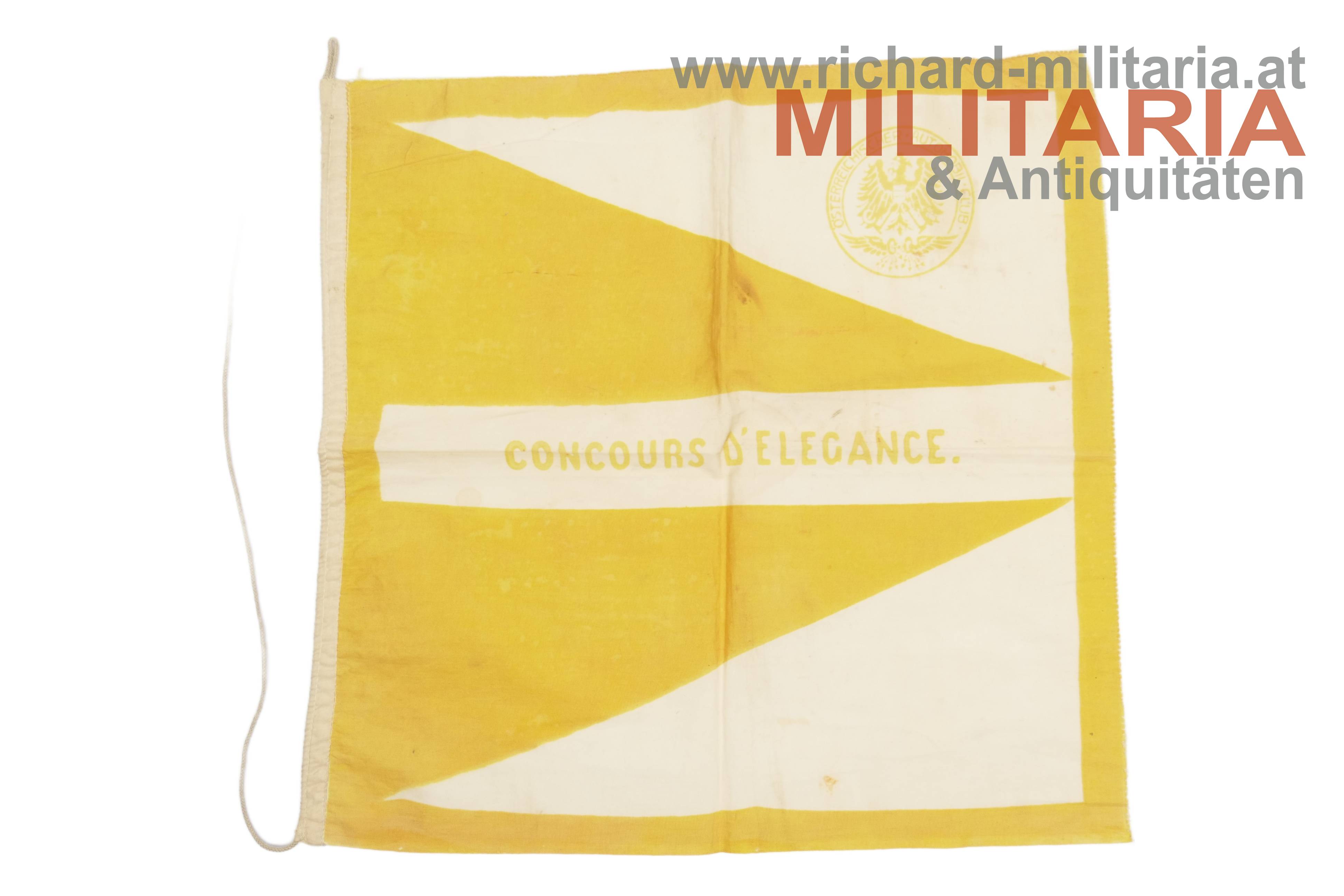 Flagge - Österreichischer Automobil Club - Concours D'Elegance / 1930er Jahre