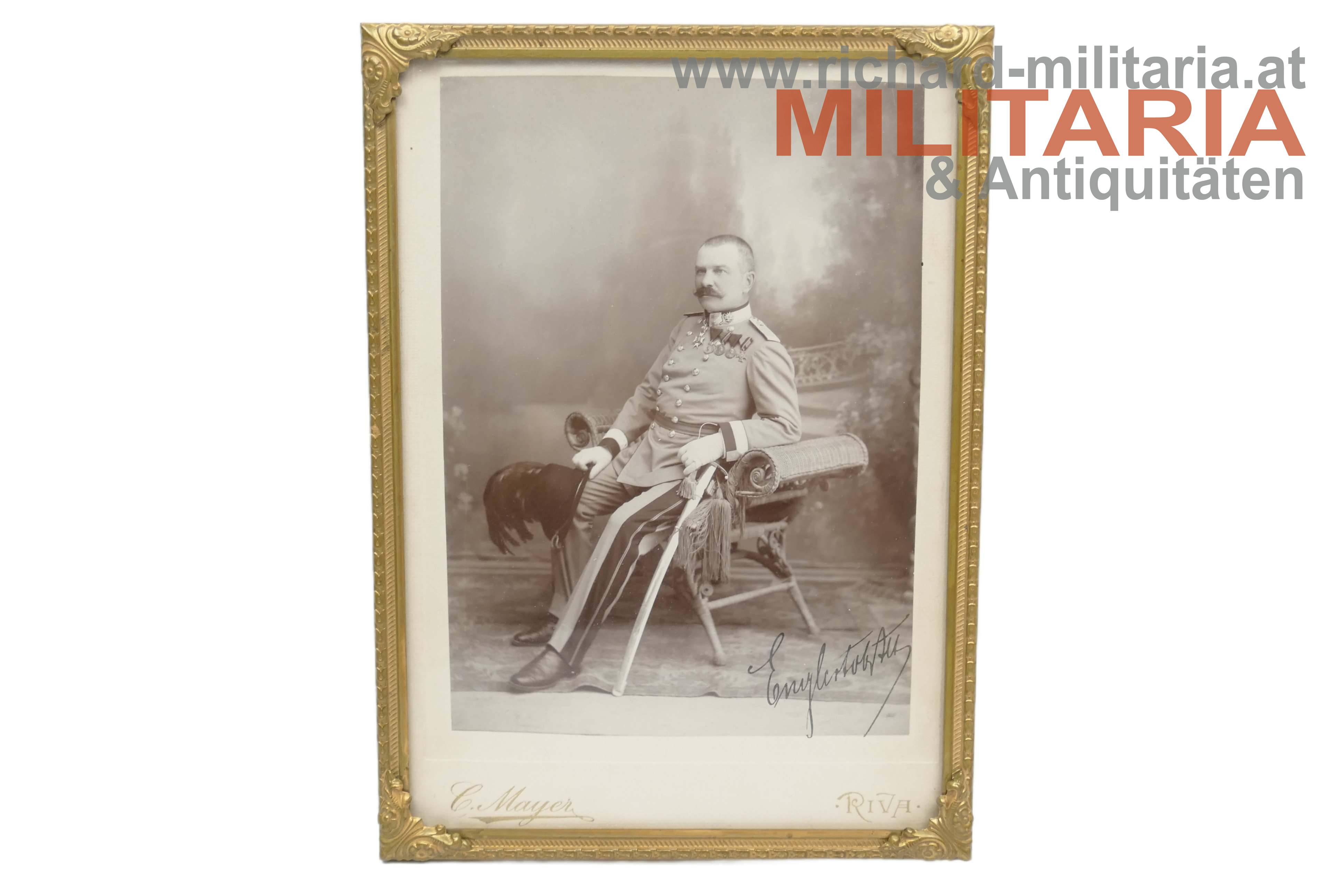 k.k. Foto - Oberst Karl Englert - Komdt. Landesschützen Reg. Nr. 1 - OU!
