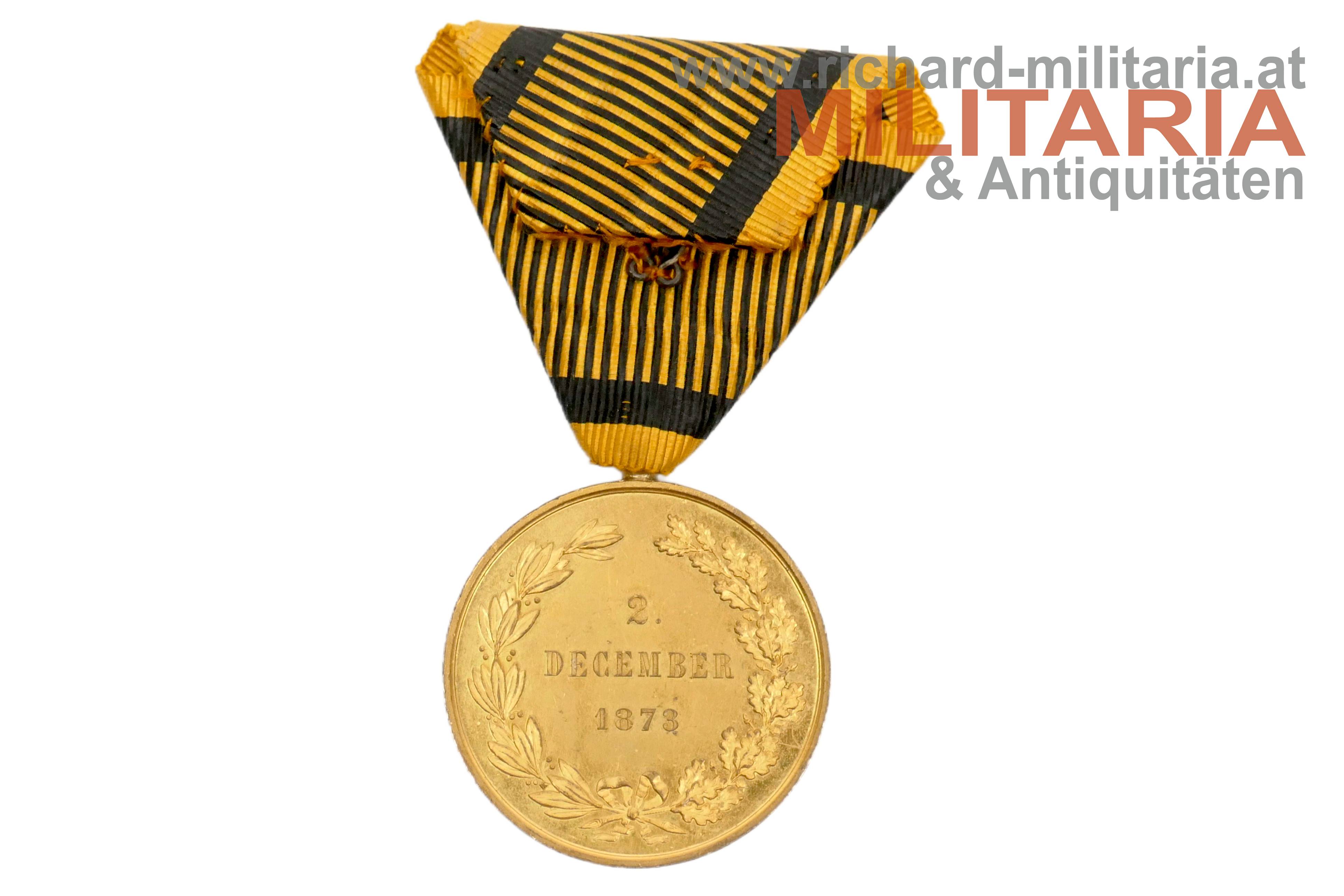 k.u.k. Kriegsmedaille 1873 - hoher Bandverschluss 