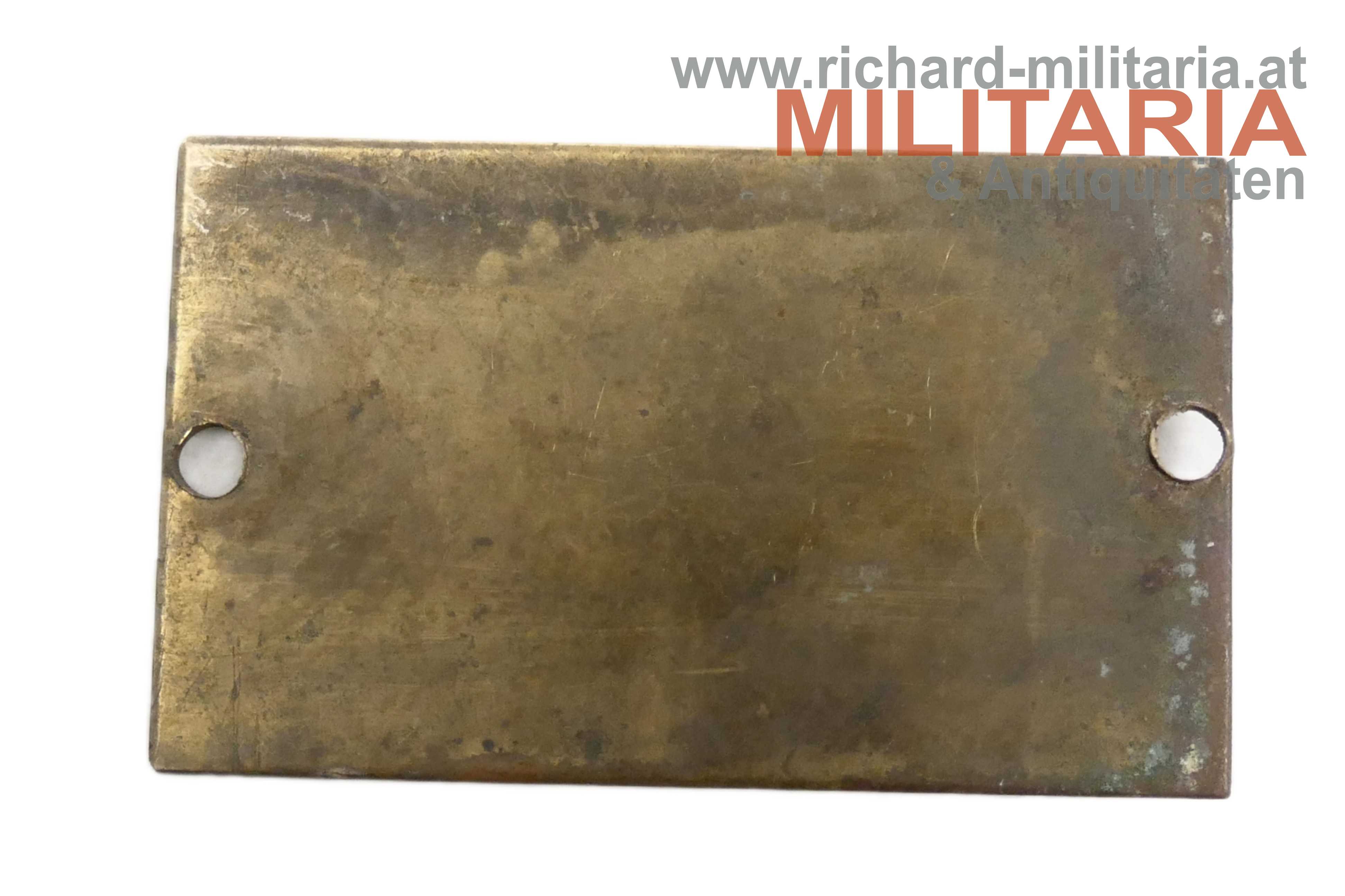 Steirische Heimwehr - Plakette - 12.7. 1931 - handgraviert