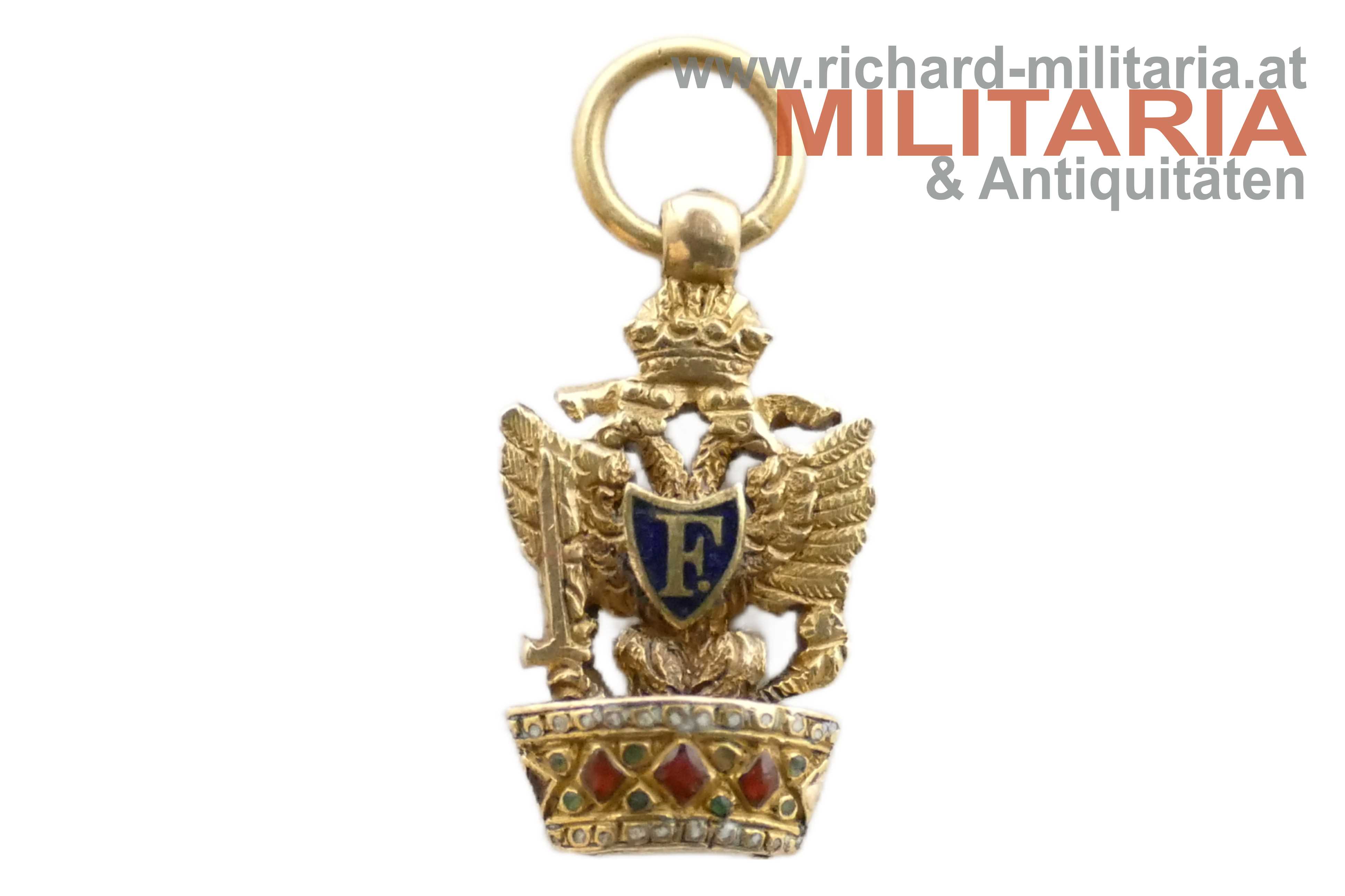 Orden der Eisernen Krone - MINIATUR - GOLD - UM 1820