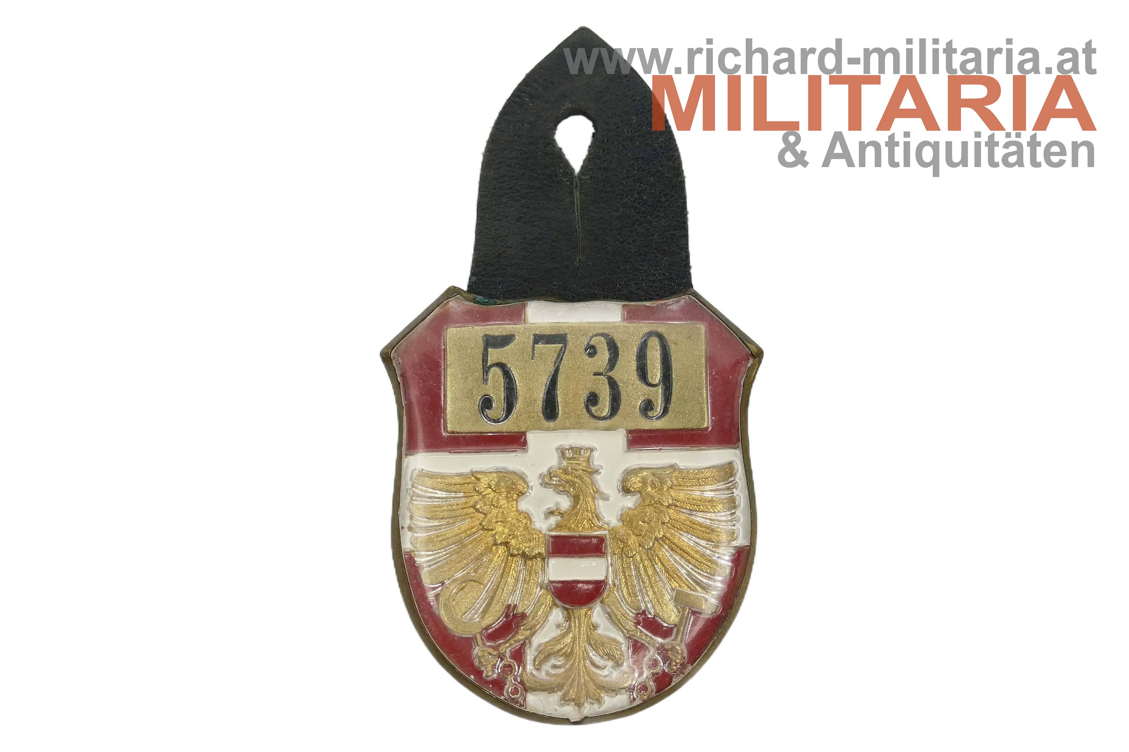 Österreich Polizei Dienstabzeichen 1960er Jahre + Fotos 