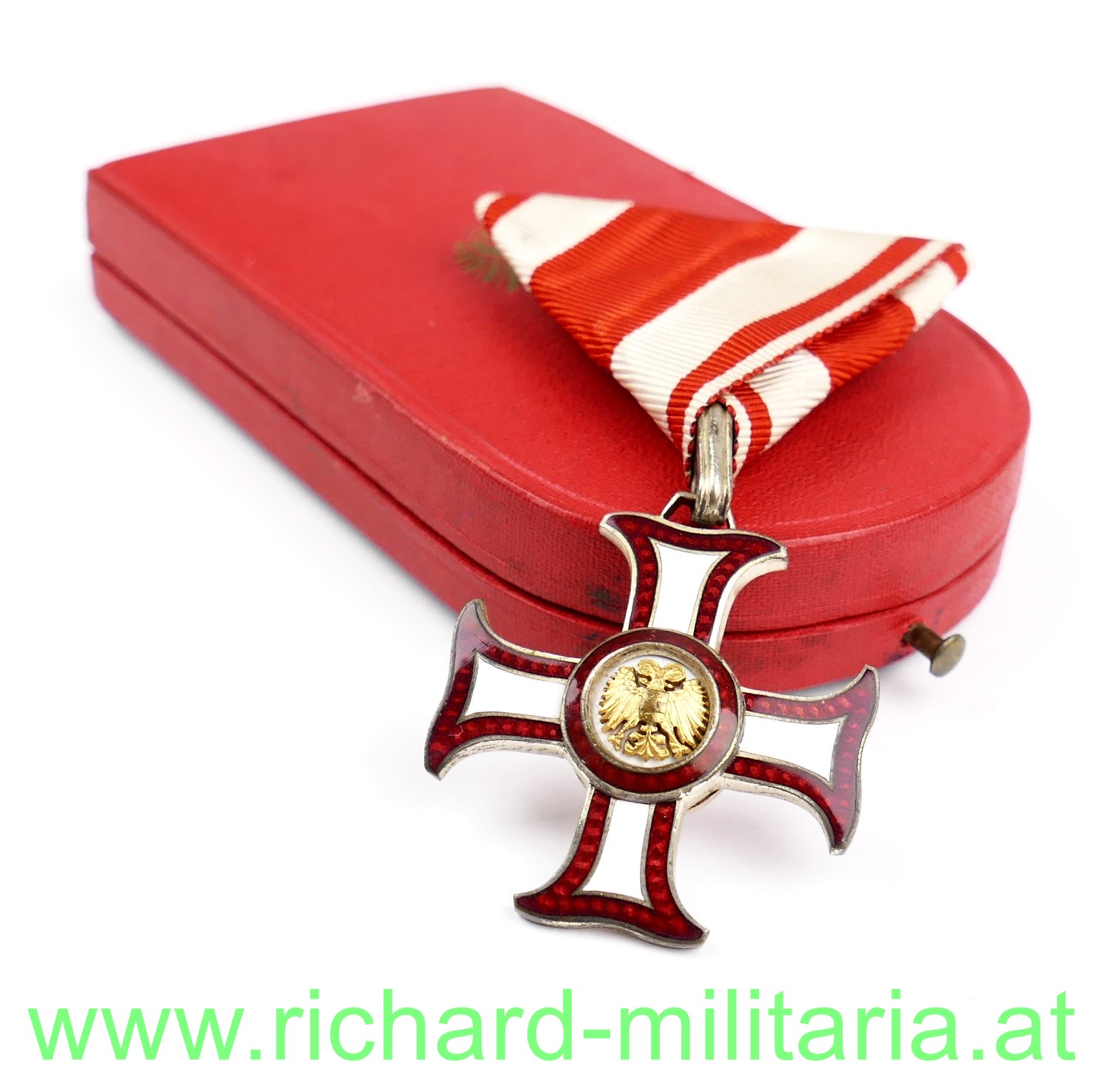 Österreich Bundesstaat Militärverdienstkreuz III. Klasse mit ETUI