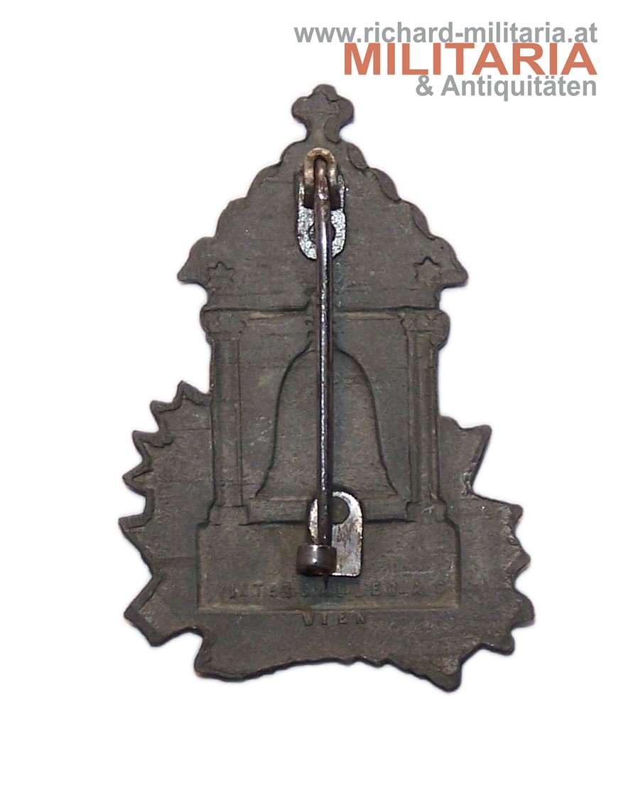 k.u.k. Kappenabzeichen 4. Weihnachten im Felde 1917 (Glocke)