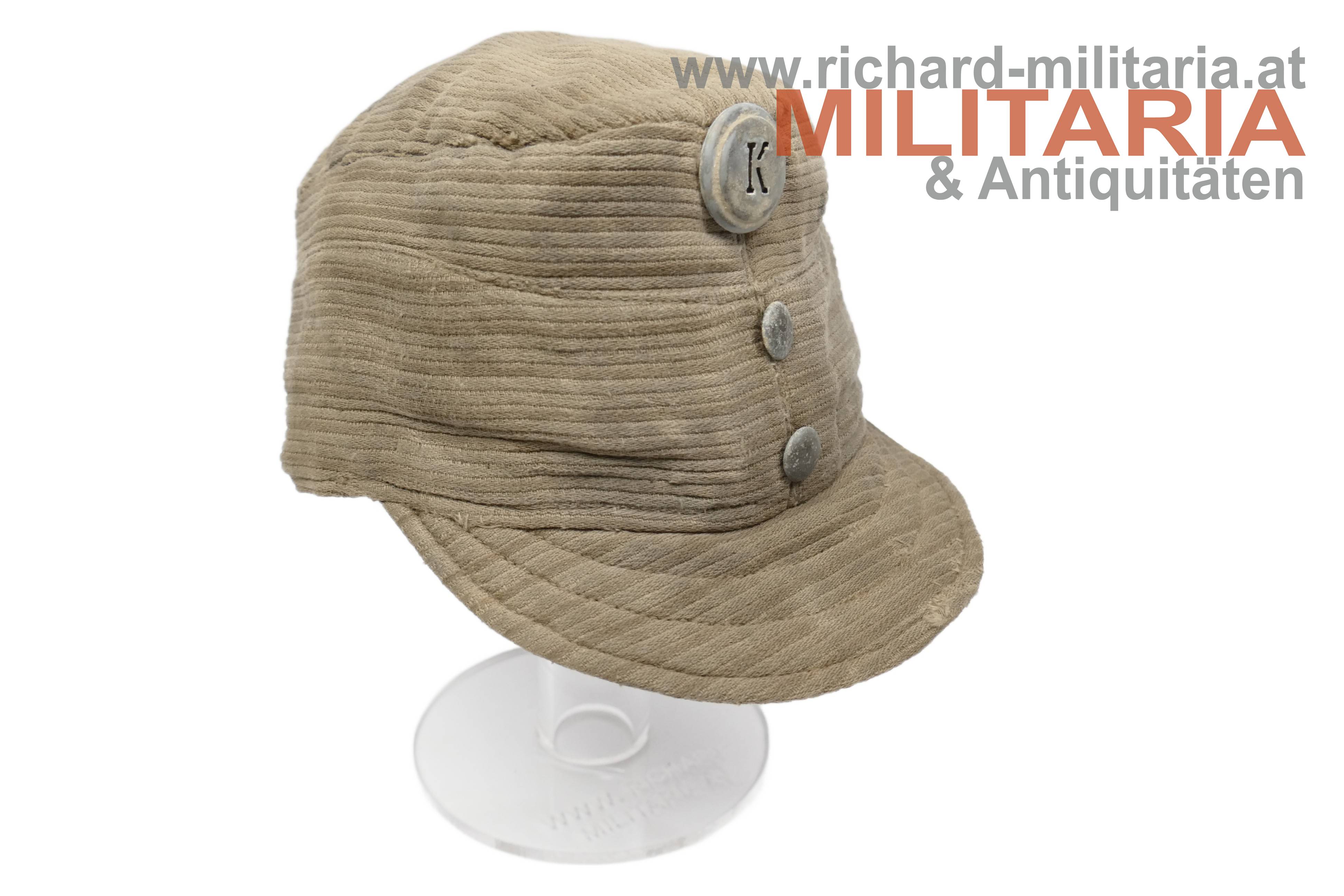 k.u.k. feldgraue Kappe für Mannschaften M1916 - KORD
