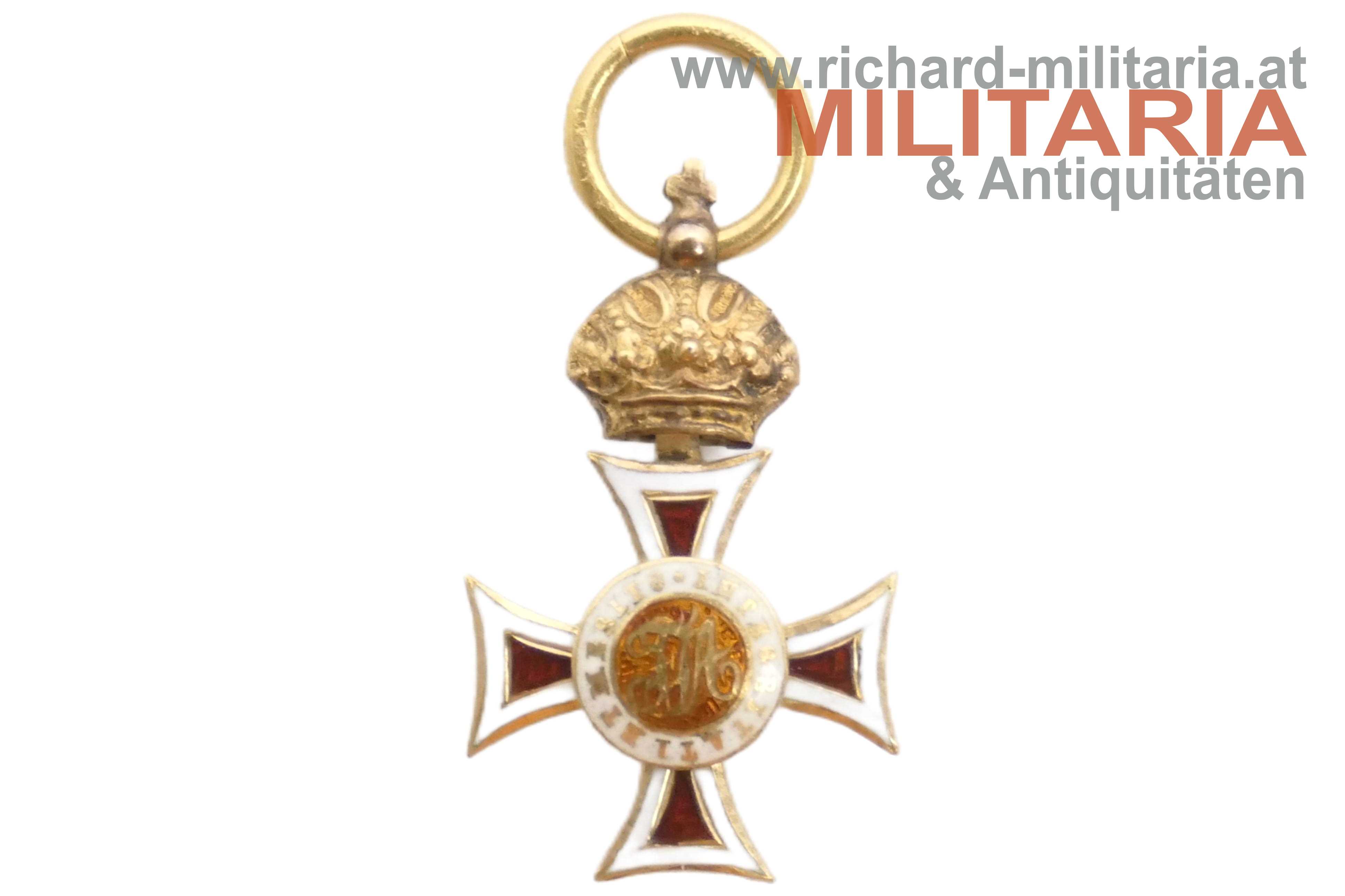 österr. kaiserl. Leopold-Orden - MINIATUR - GOLD - um 1840 